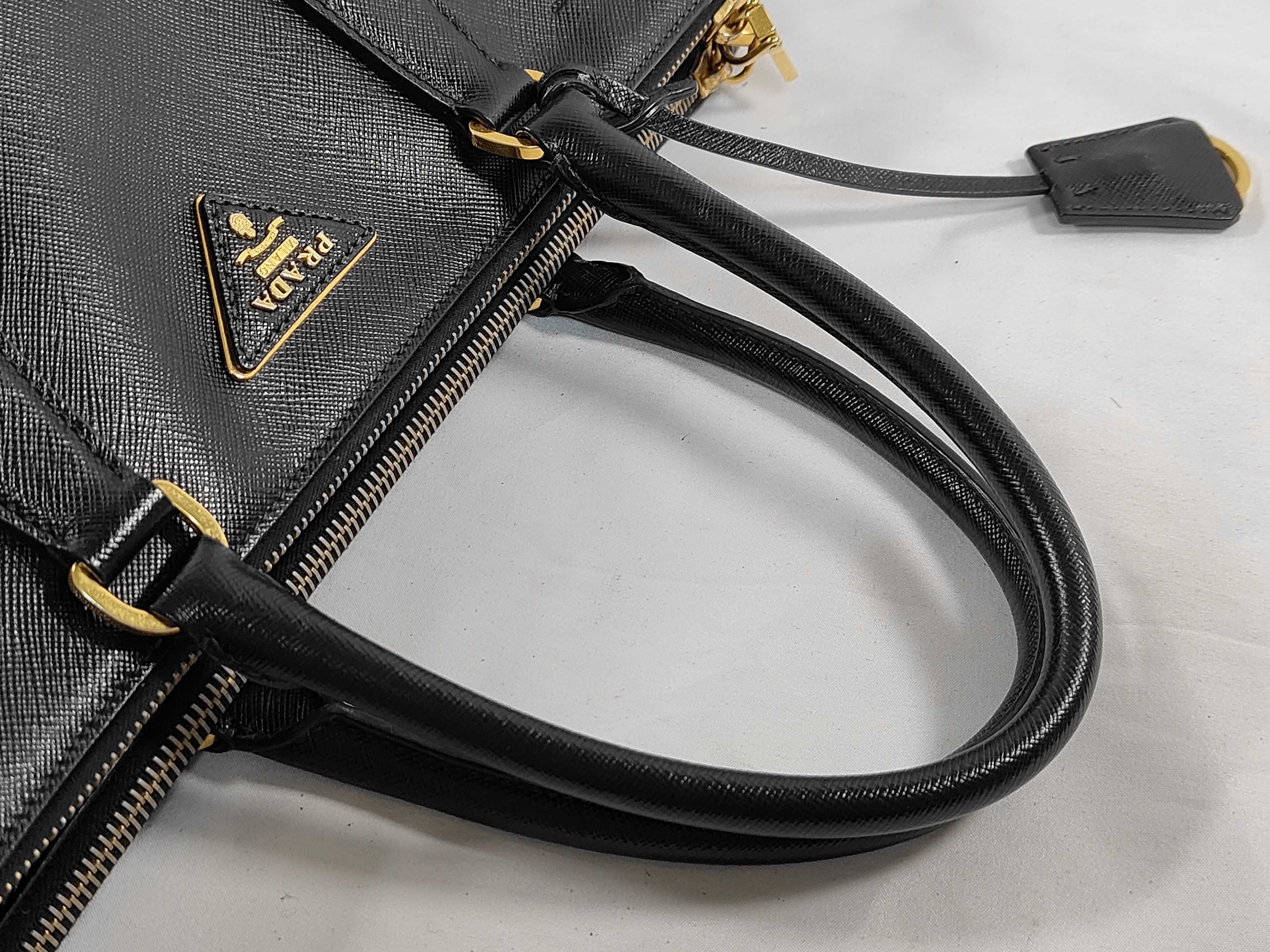 bag, black leather, handbag — view 3