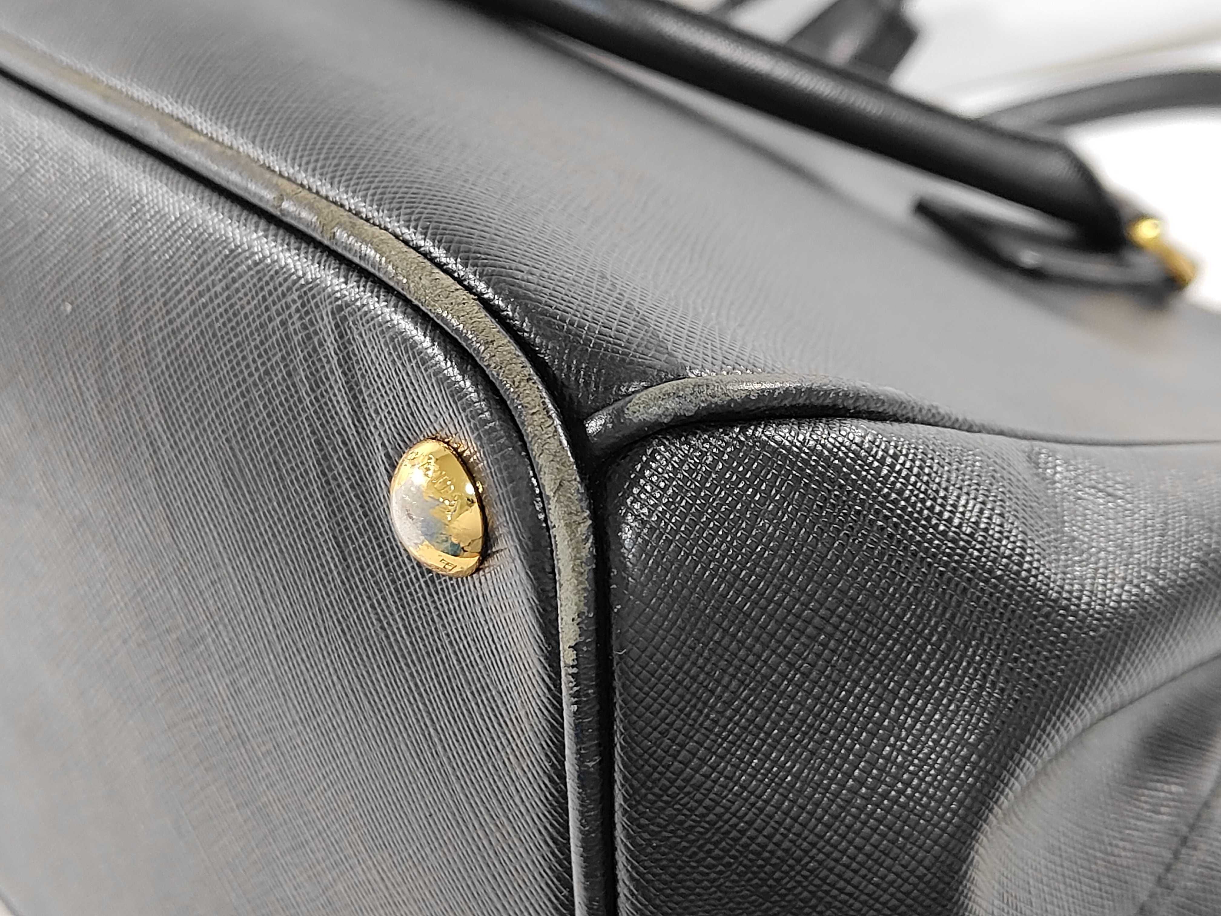 bag, black leather, handbag — view 7