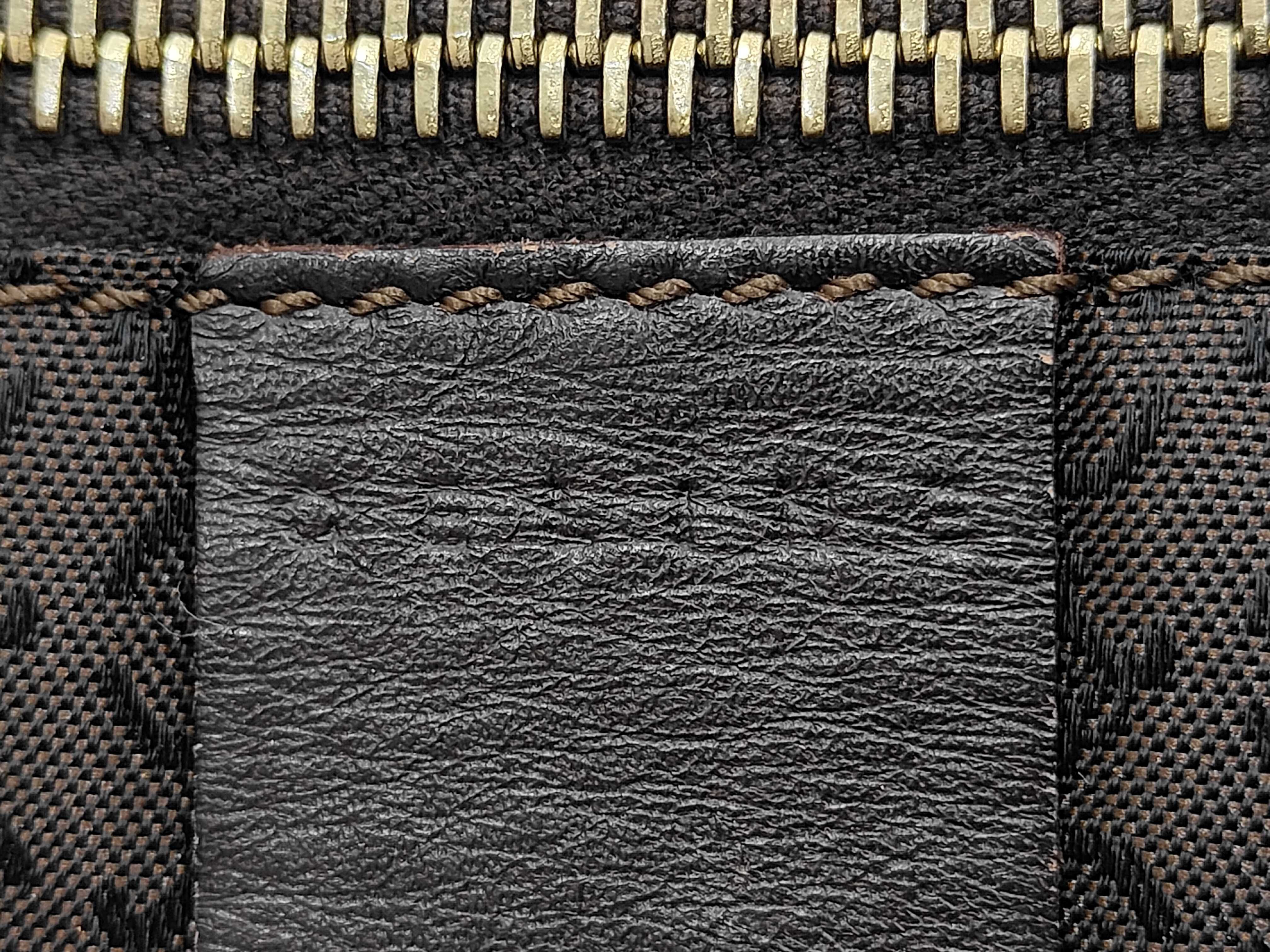 C Blazon Tote Bag, Canvas, Dark Brown Tote Bag — view 11