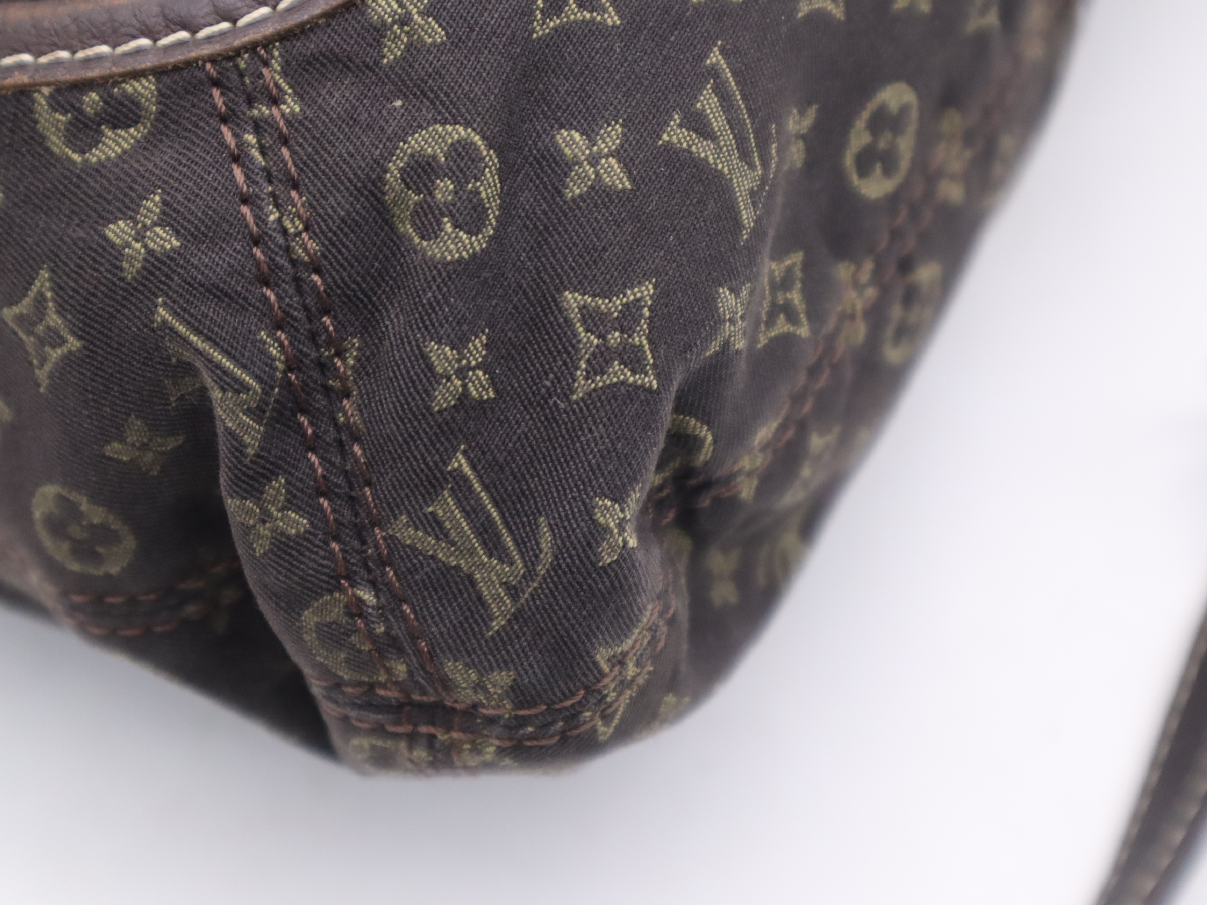 M95617 Mini Lin Buzas Angèle Ebene Shoulder Bag with Strap — view 11