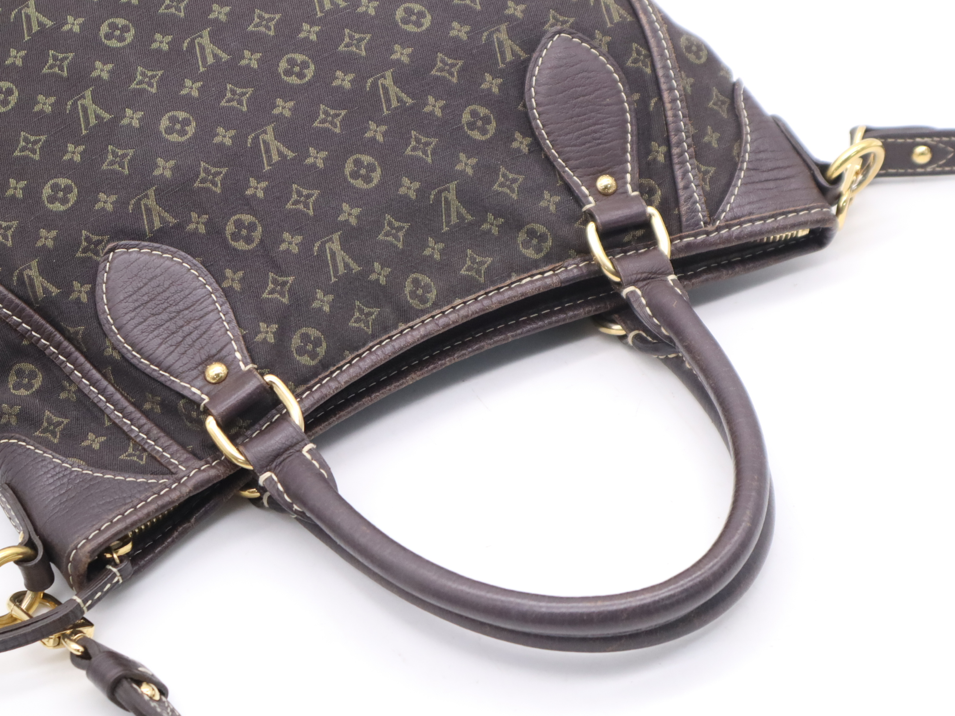 M95617 Mini Lin Buzas Angèle Ebene Shoulder Bag with Strap — view 6