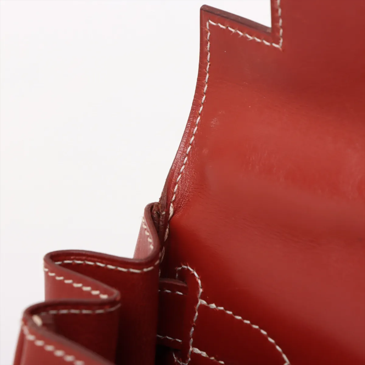 [Individually packaged] Hermes Kelly 28 Letournée Box Calf Brown Gold Hardware V: 1992 — view 13