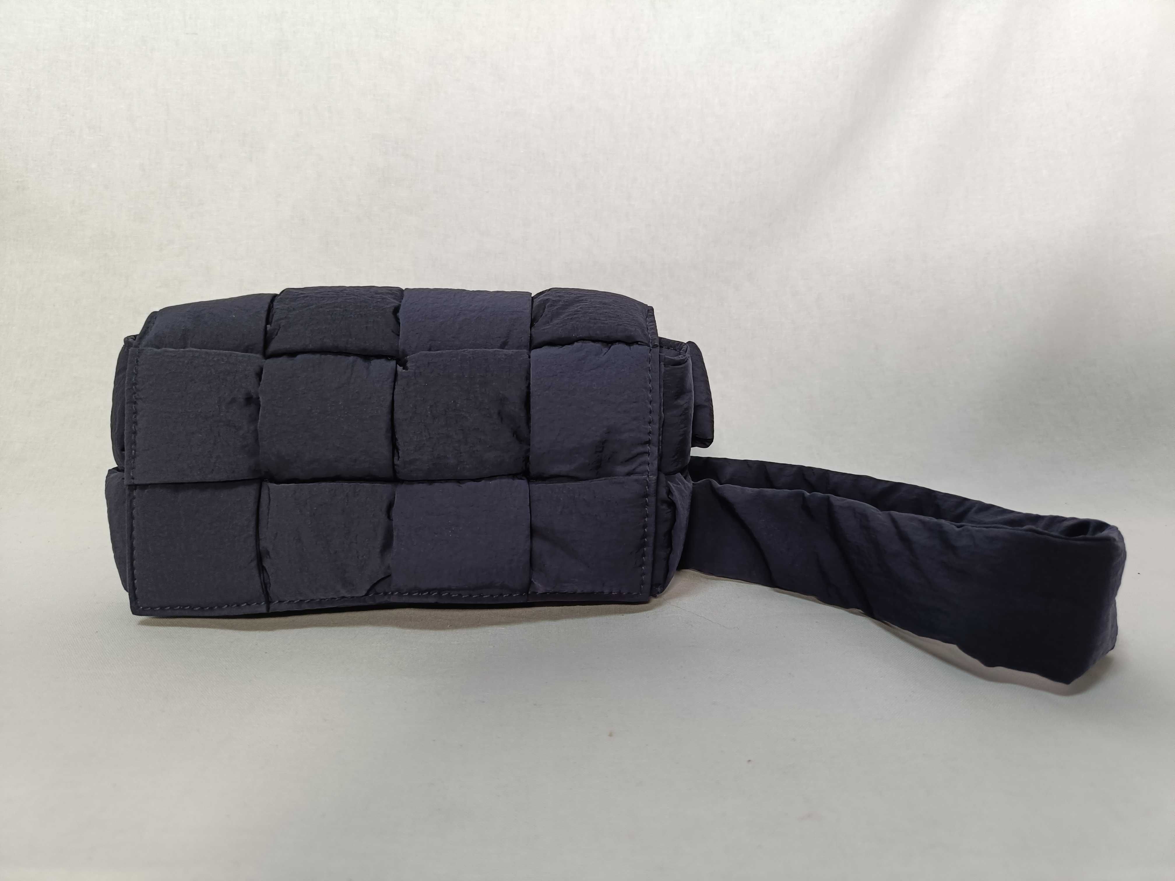 Cassette Shoulder Bag Navy Nylon Shoulder Bag