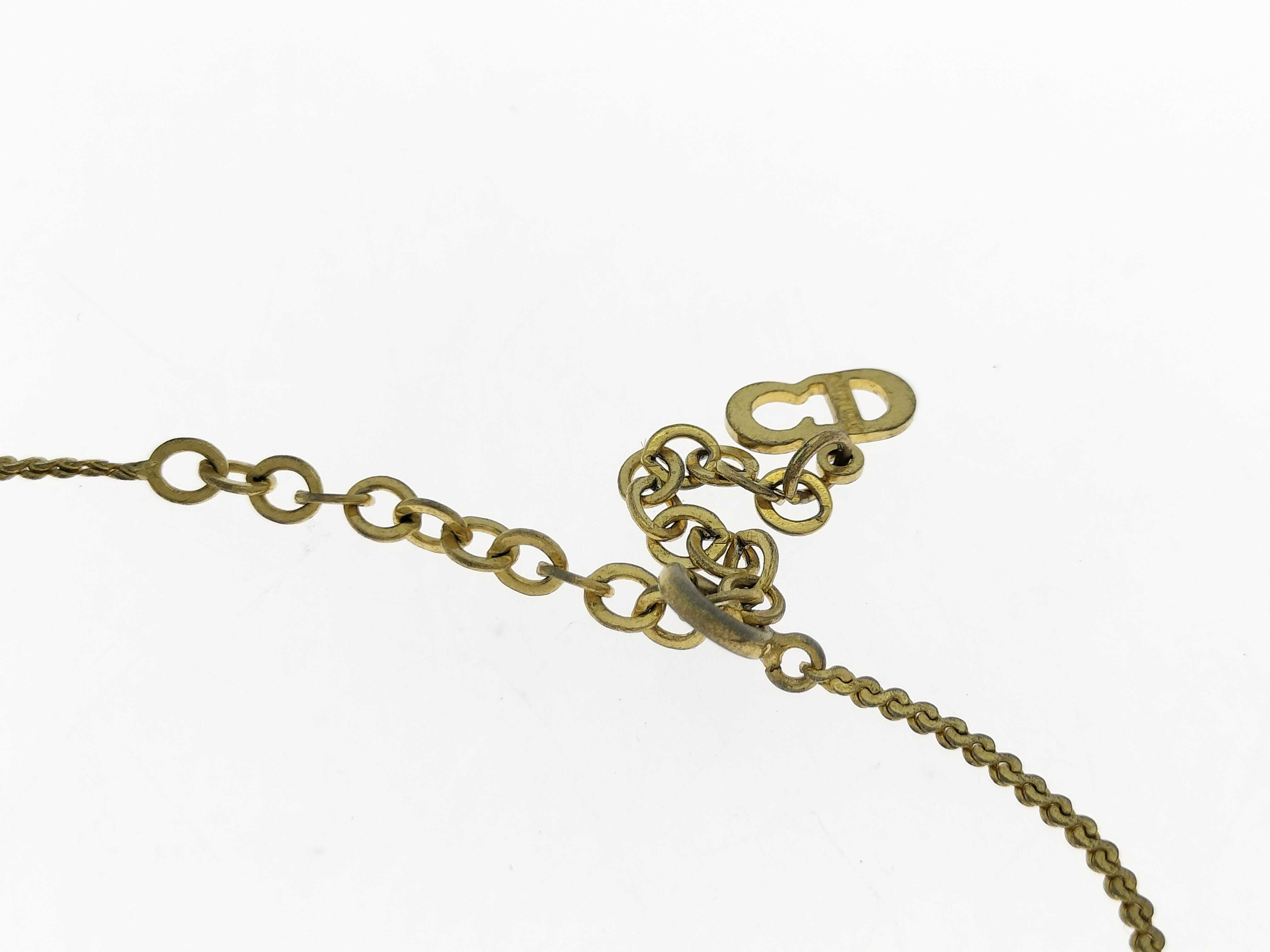 CD Logo Necklace, Gold Necklace — view 4