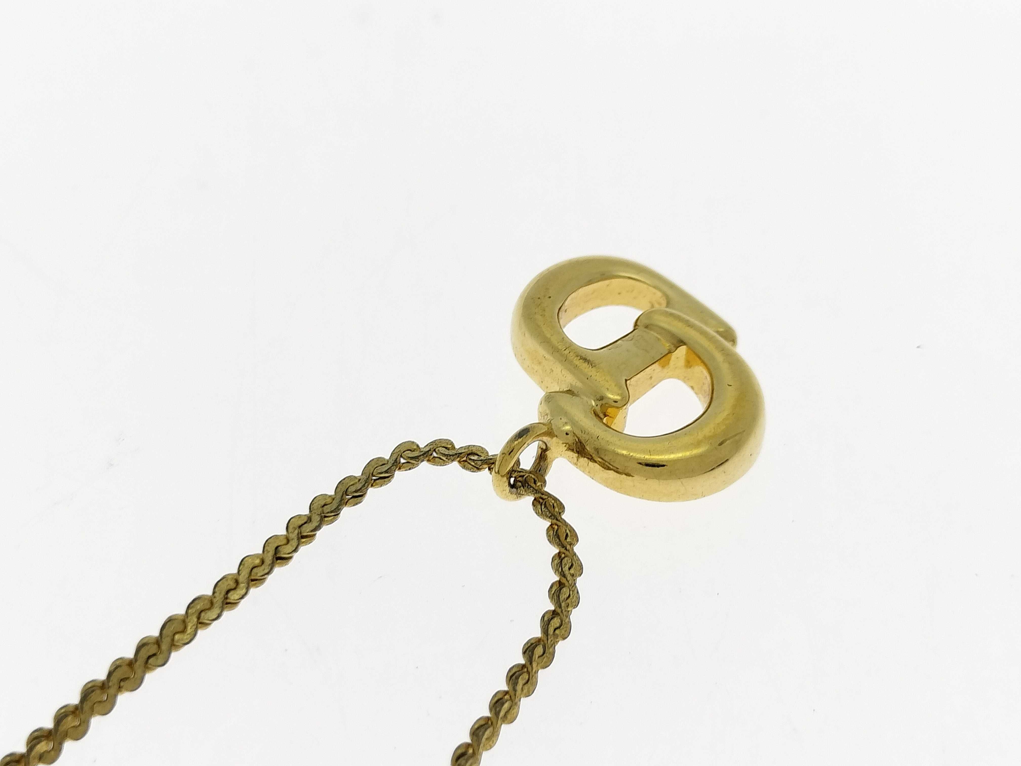 CD Logo Necklace, Gold Necklace — view 5