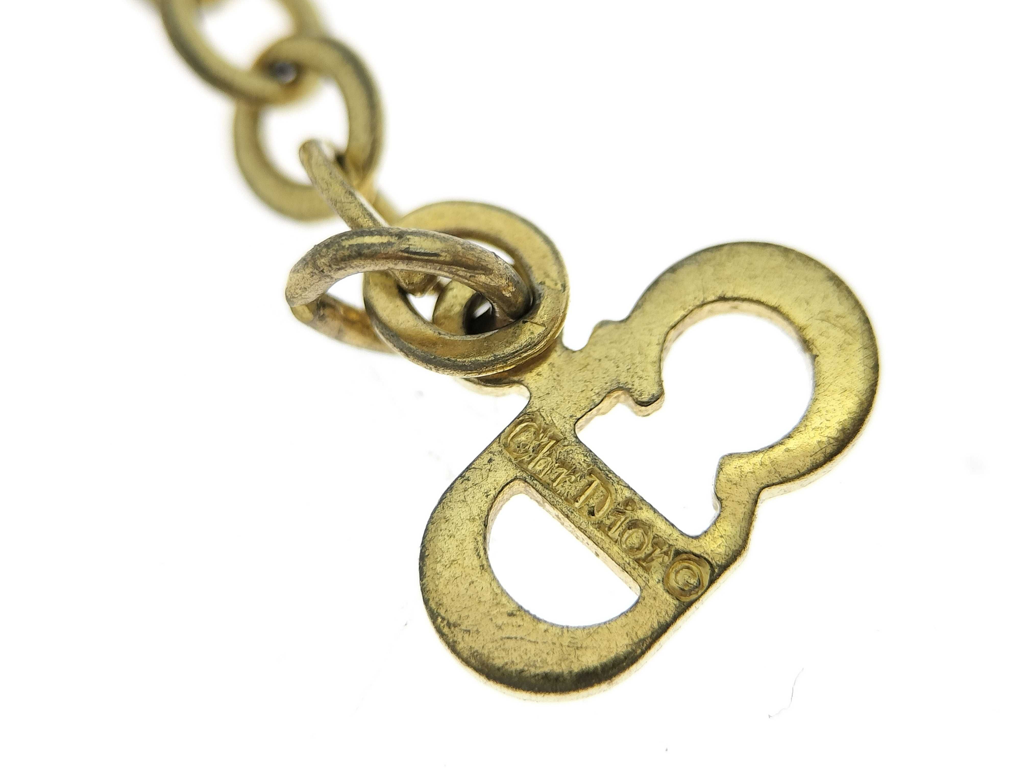 CD Logo Necklace, Gold Necklace — view 7