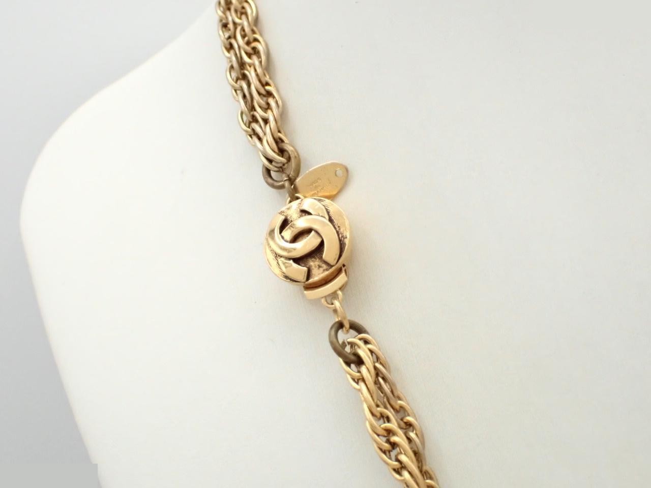 Coco Mark Gold Chain (approx. 80cm) — view 2