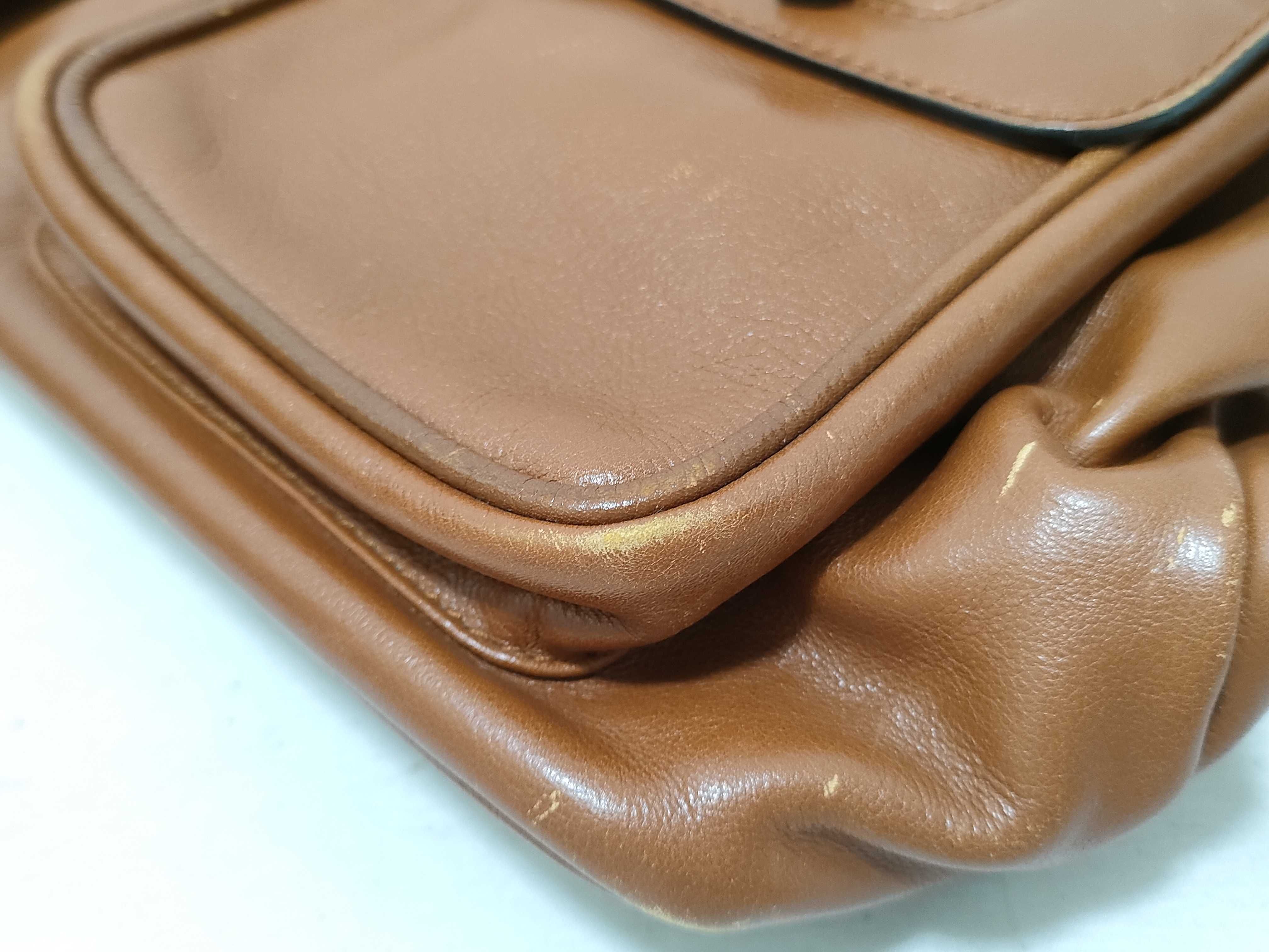 Bamboo 003・1998・0016 Leather Backpack, Brown — view 14