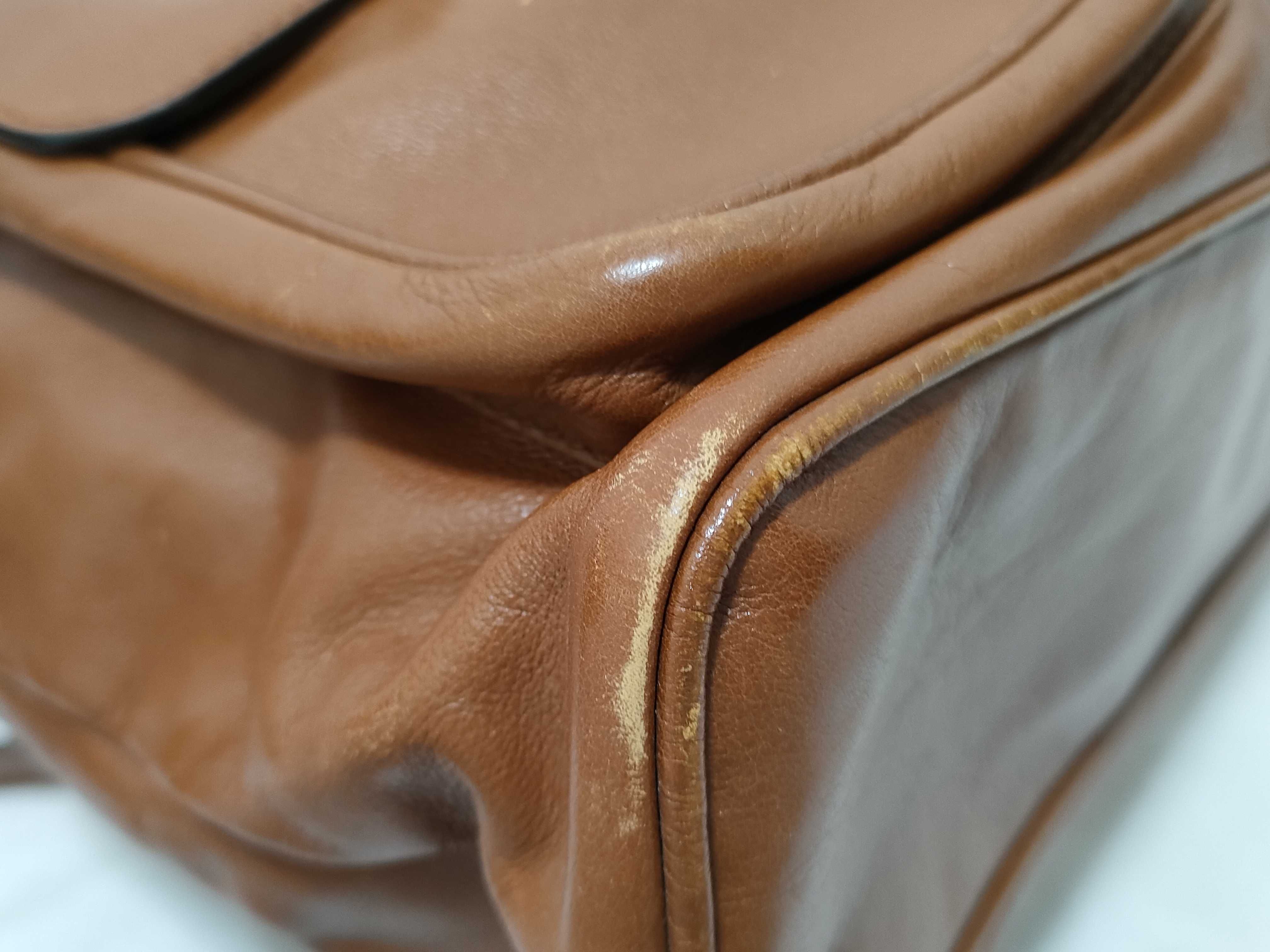 Bamboo 003・1998・0016 Leather Backpack, Brown — view 6