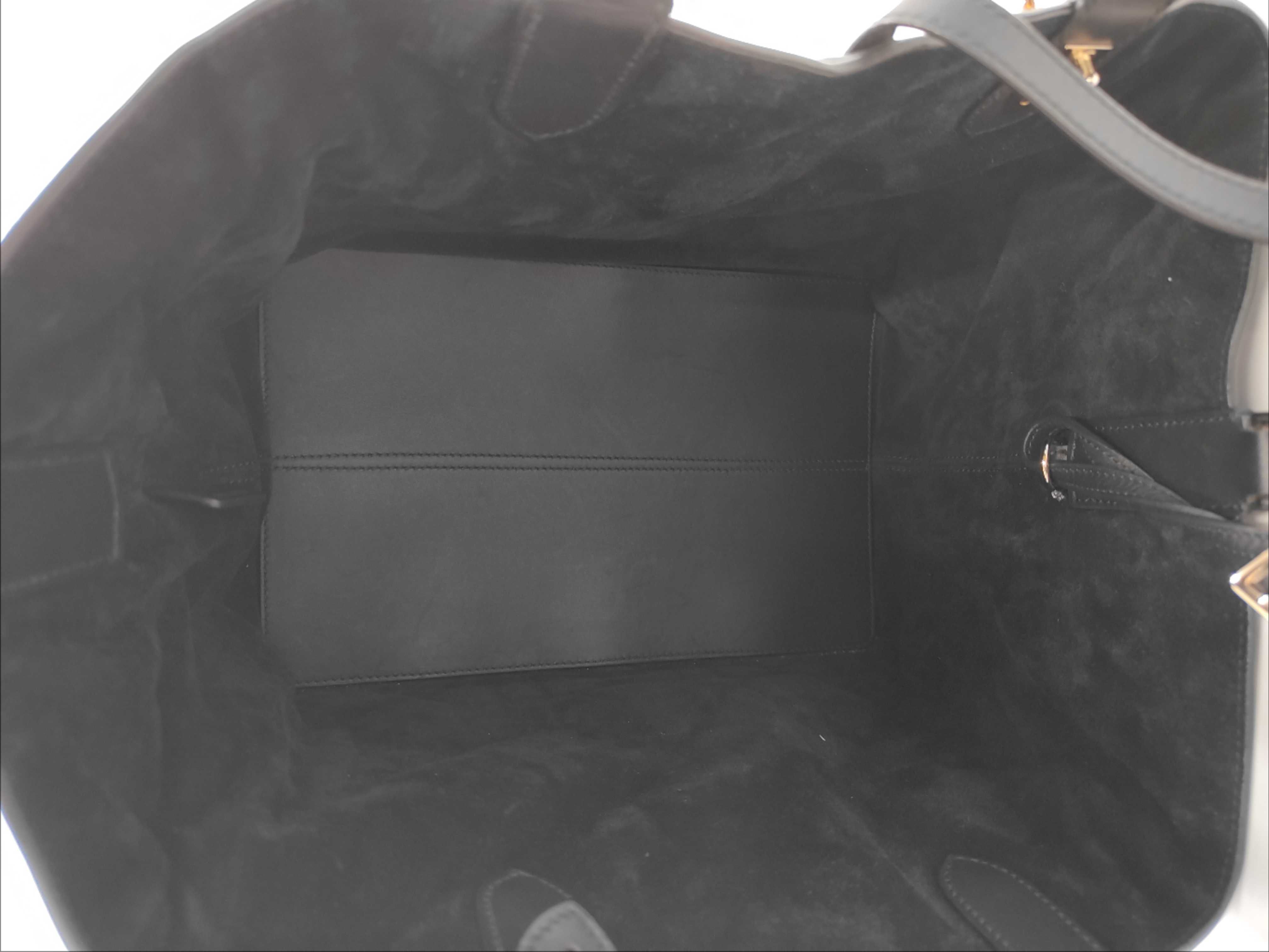 Toujours Micro Cannage Medium Leather Handbag (Black) - Includes Box and Dust Bag — view 12