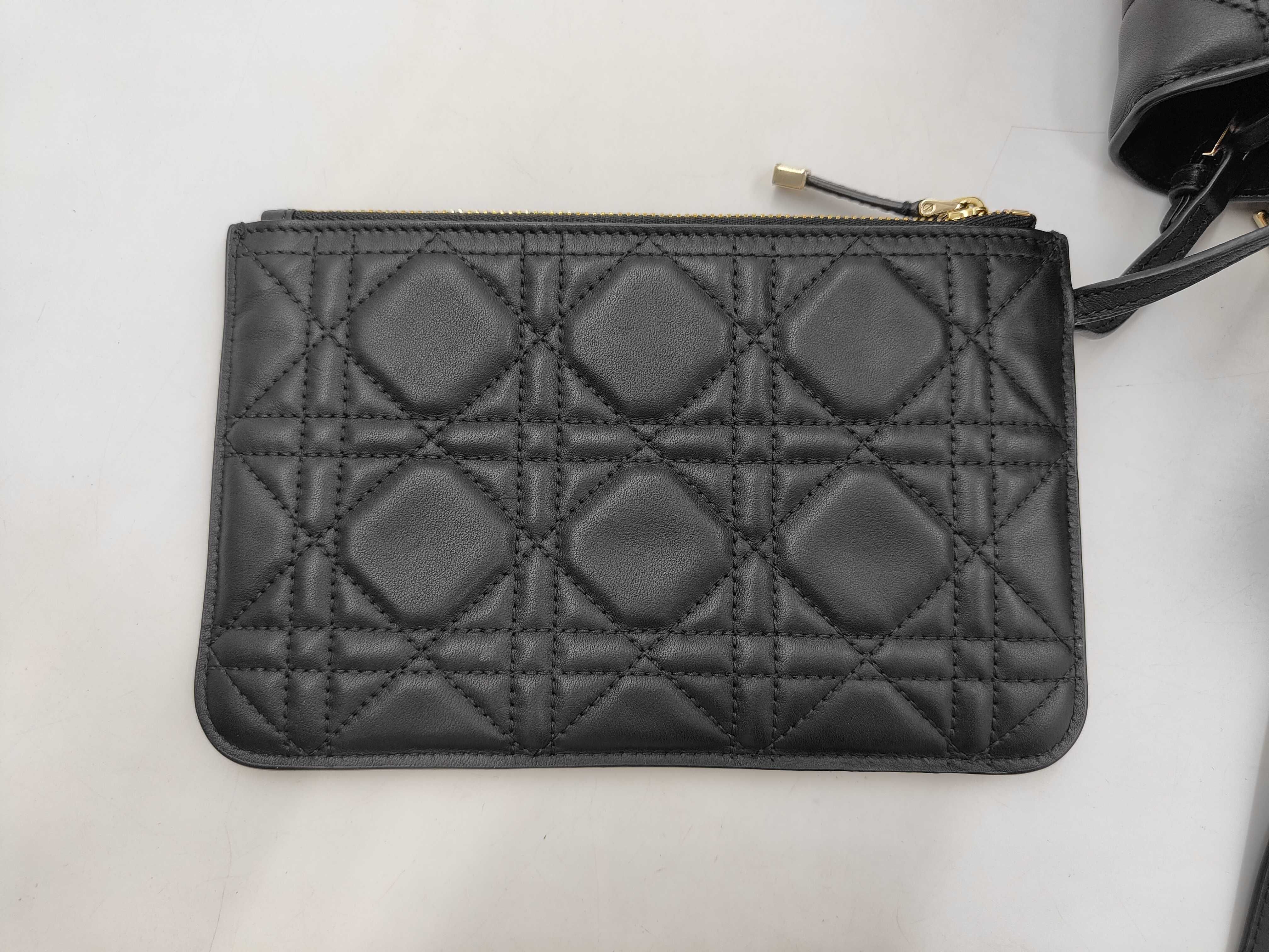 Toujours Micro Cannage Medium Leather Handbag (Black) - Includes Box and Dust Bag — view 14