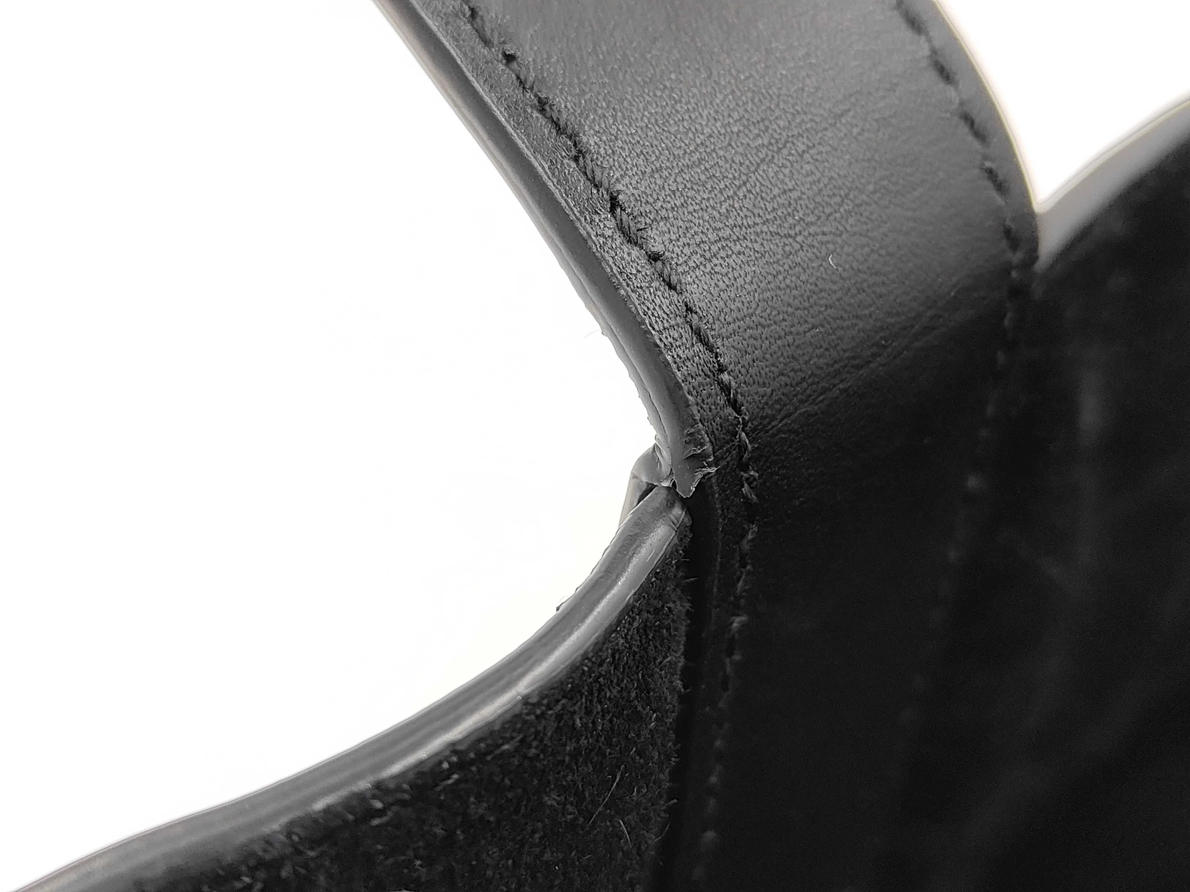 Toujours Micro Cannage Medium Leather Handbag (Black) - Includes Box and Dust Bag — view 8