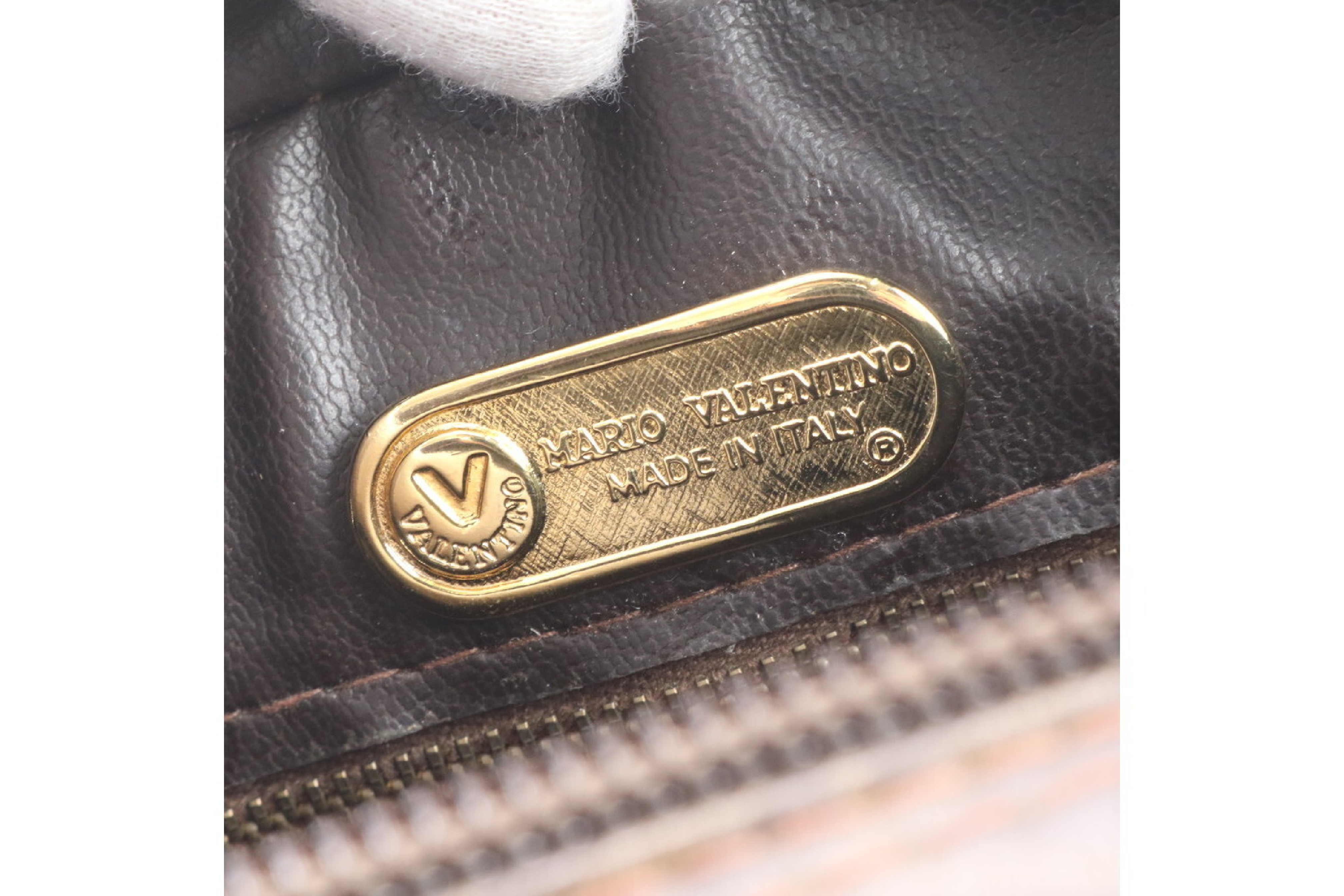 Mario Valentino Leather Brown Shoulder Bag — view 8