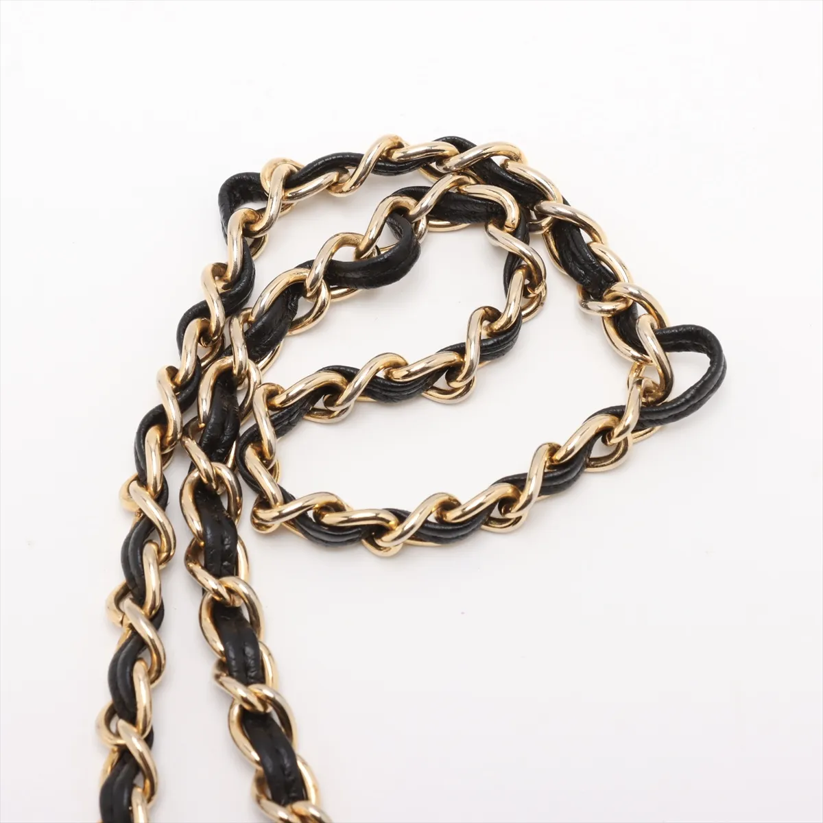 Matelasse Lambskin Chain Shoulder Bag Octagon Black Gold Hardware 1067710 No. 1 — view 12