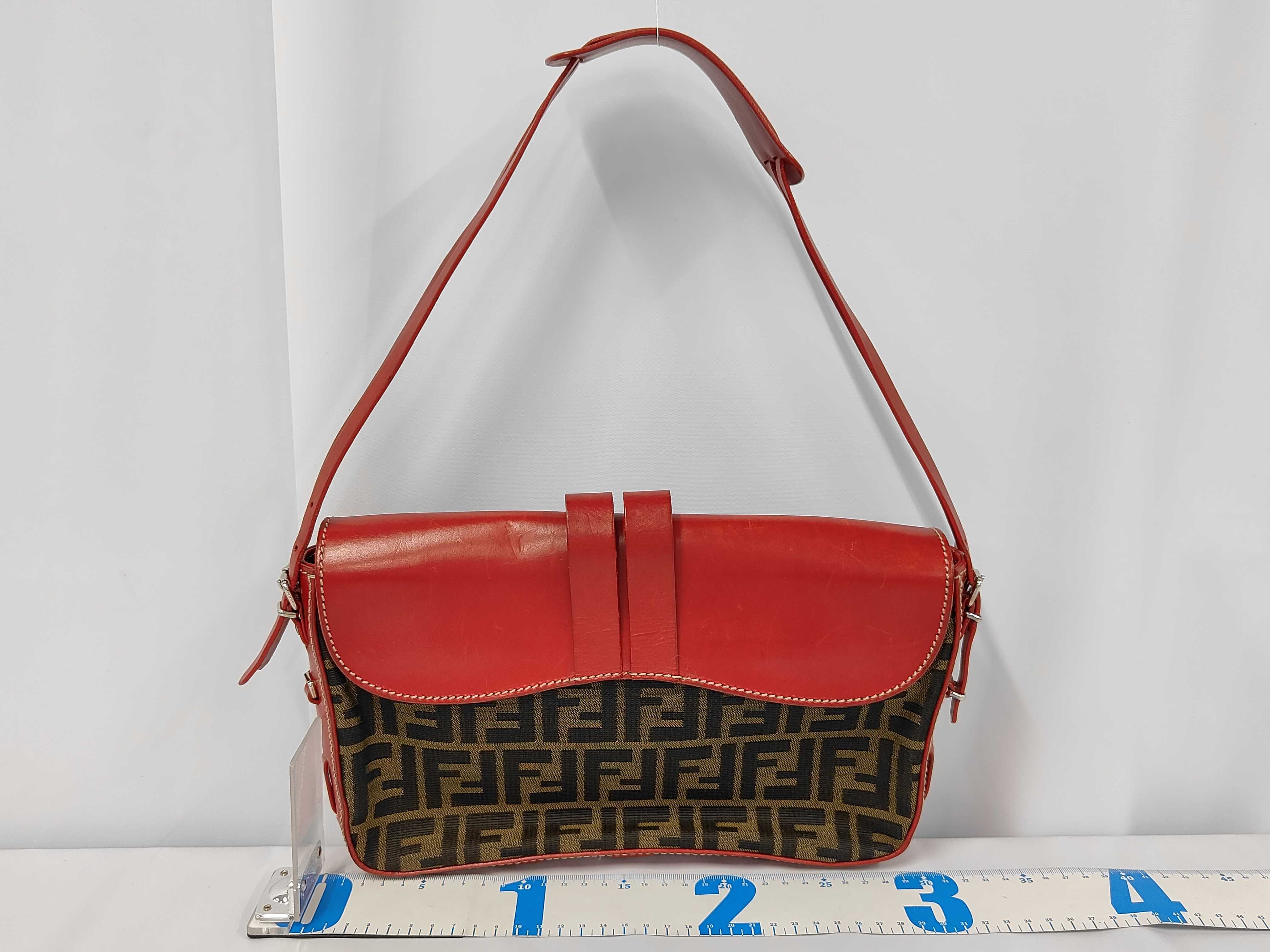 Zucca Shoulder Bag, Leather and Nylon Canvas Shoulder Bag — view 2