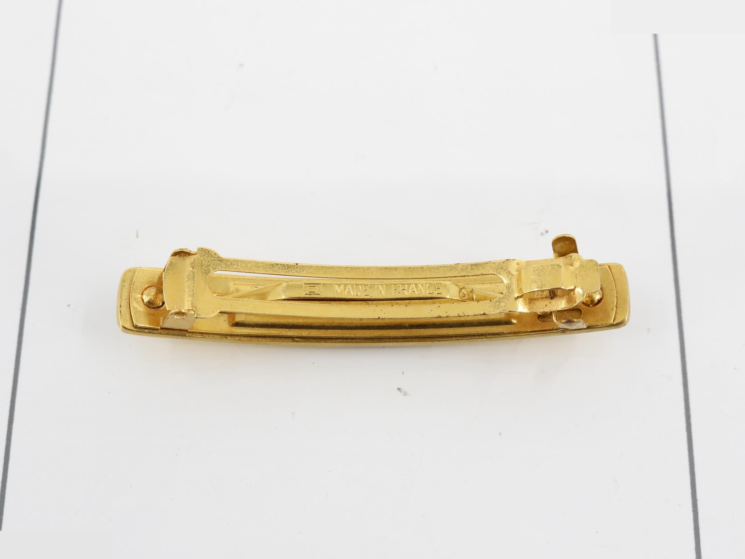 Logo hairpin gold color — view 2