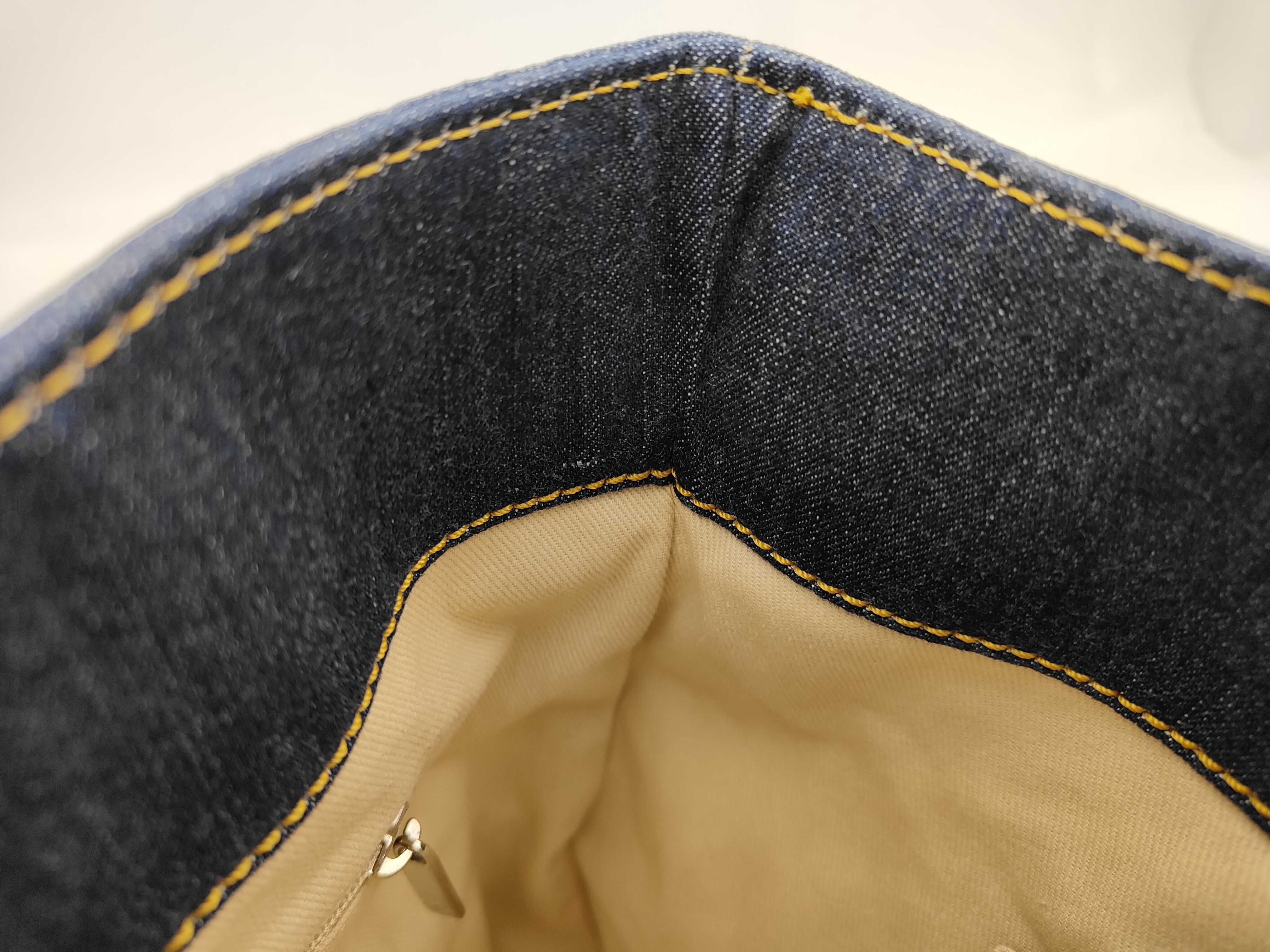 Denim Coco Mark Chain Tote Bag (Series 10) — view 12