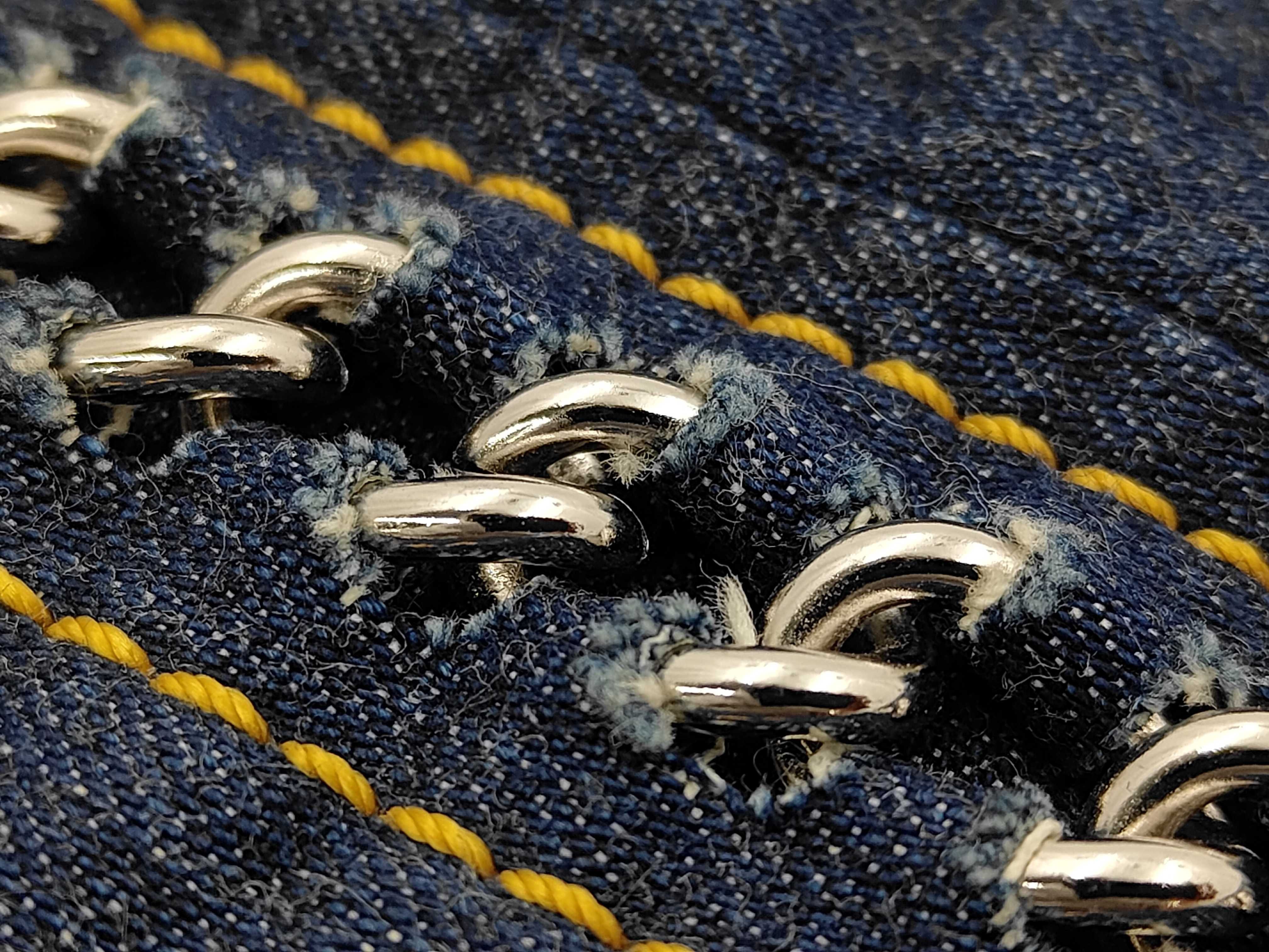 Denim Coco Mark Chain Tote Bag (Series 10) — view 13