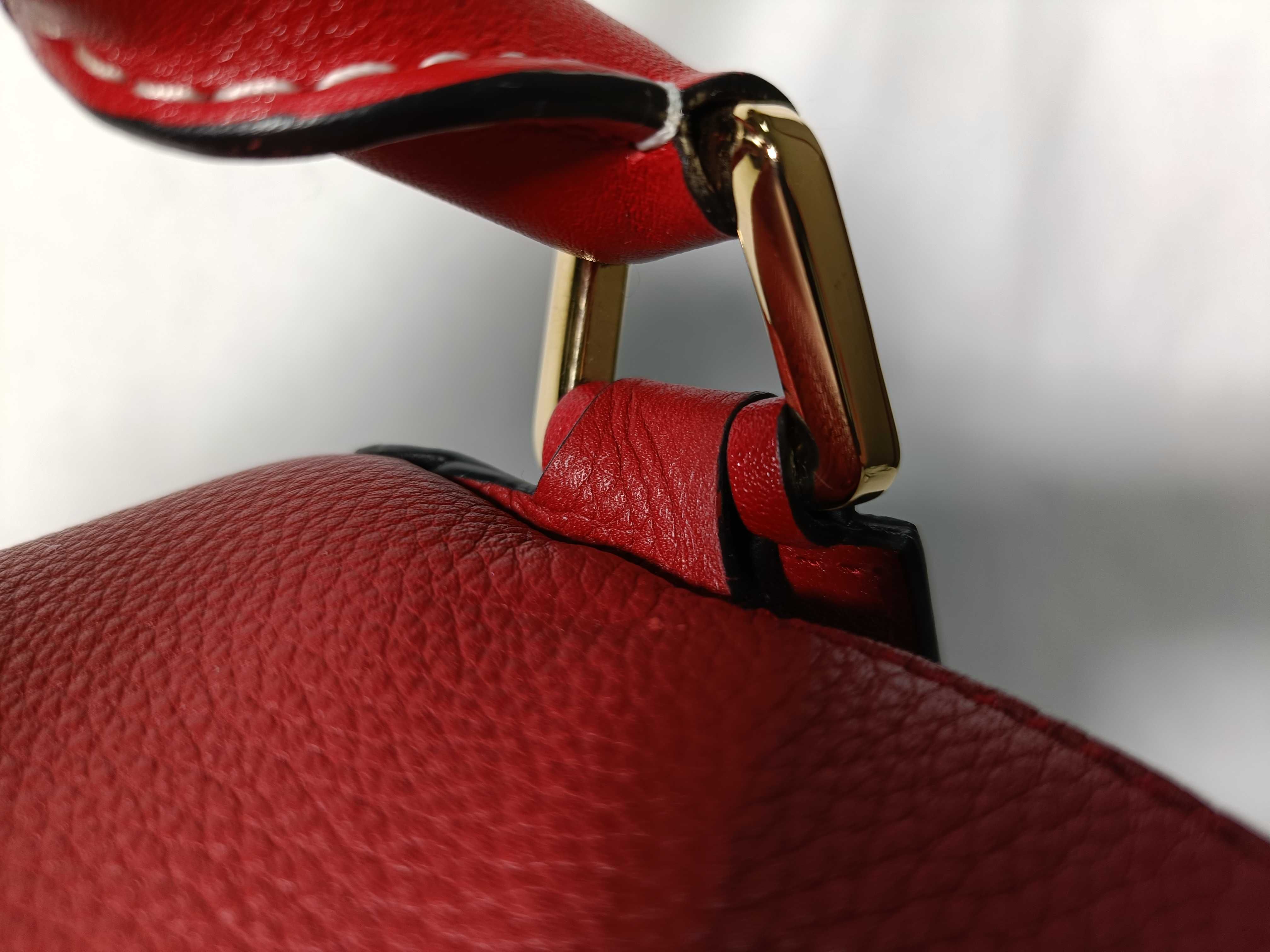 322.12KS20 Puzzle Bag Small Leather Red Storage Bag, Struck Shoulder Bag — view 12