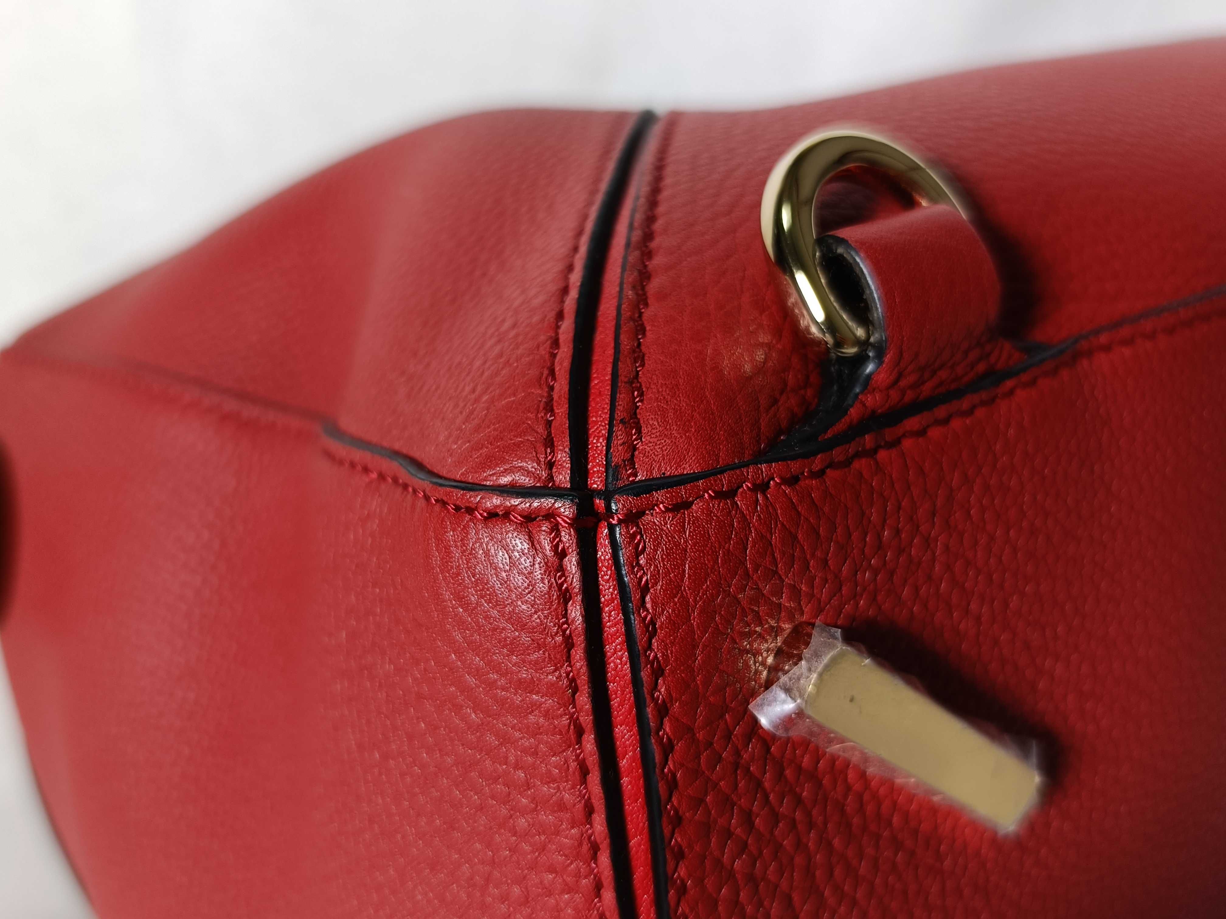 322.12KS20 Puzzle Bag Small Leather Red Storage Bag, Struck Shoulder Bag — view 4