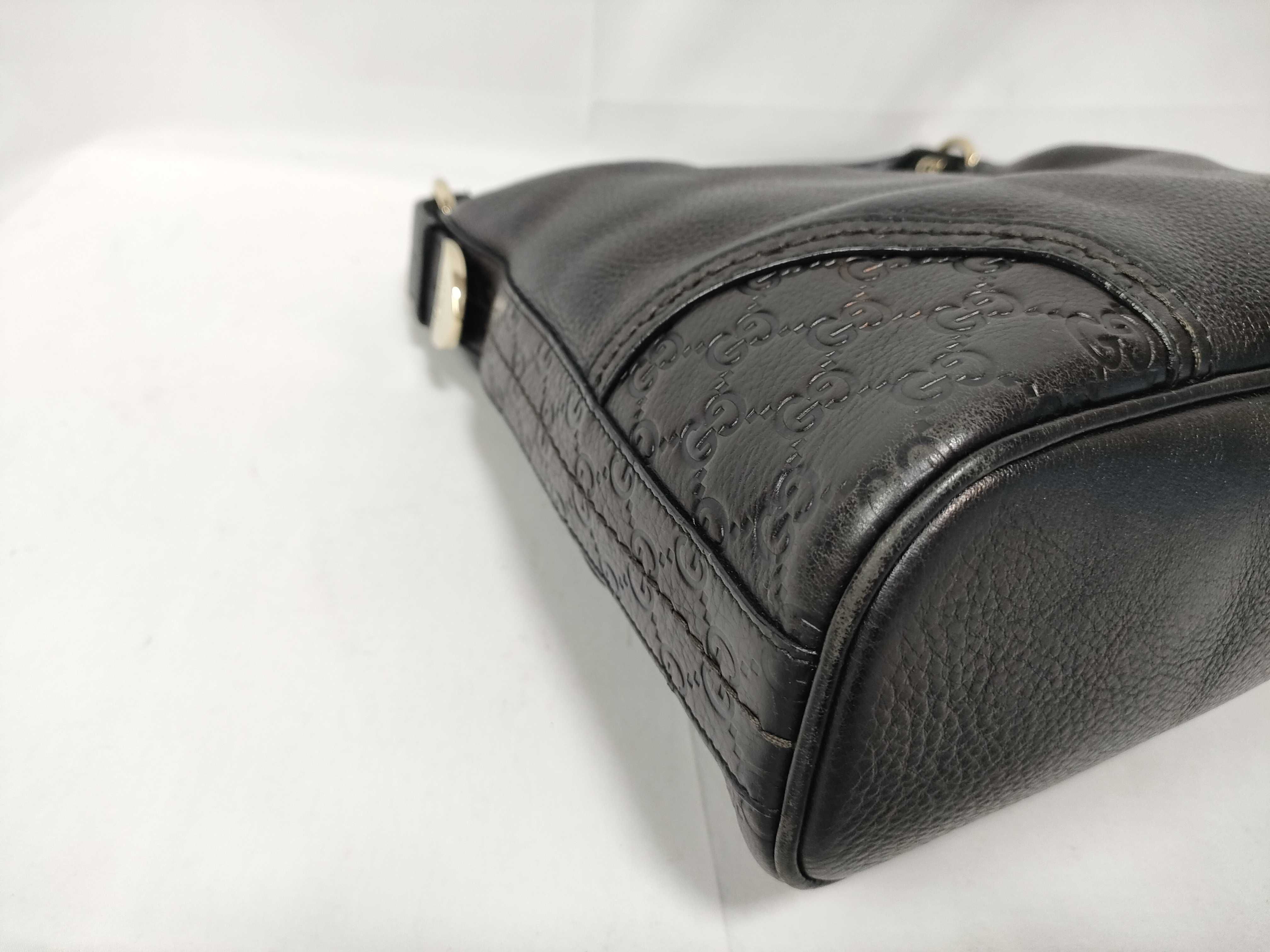 Guccissima Leather One-Shoulder Bag, Black, 181515 (Shoulder Bag) — view 5