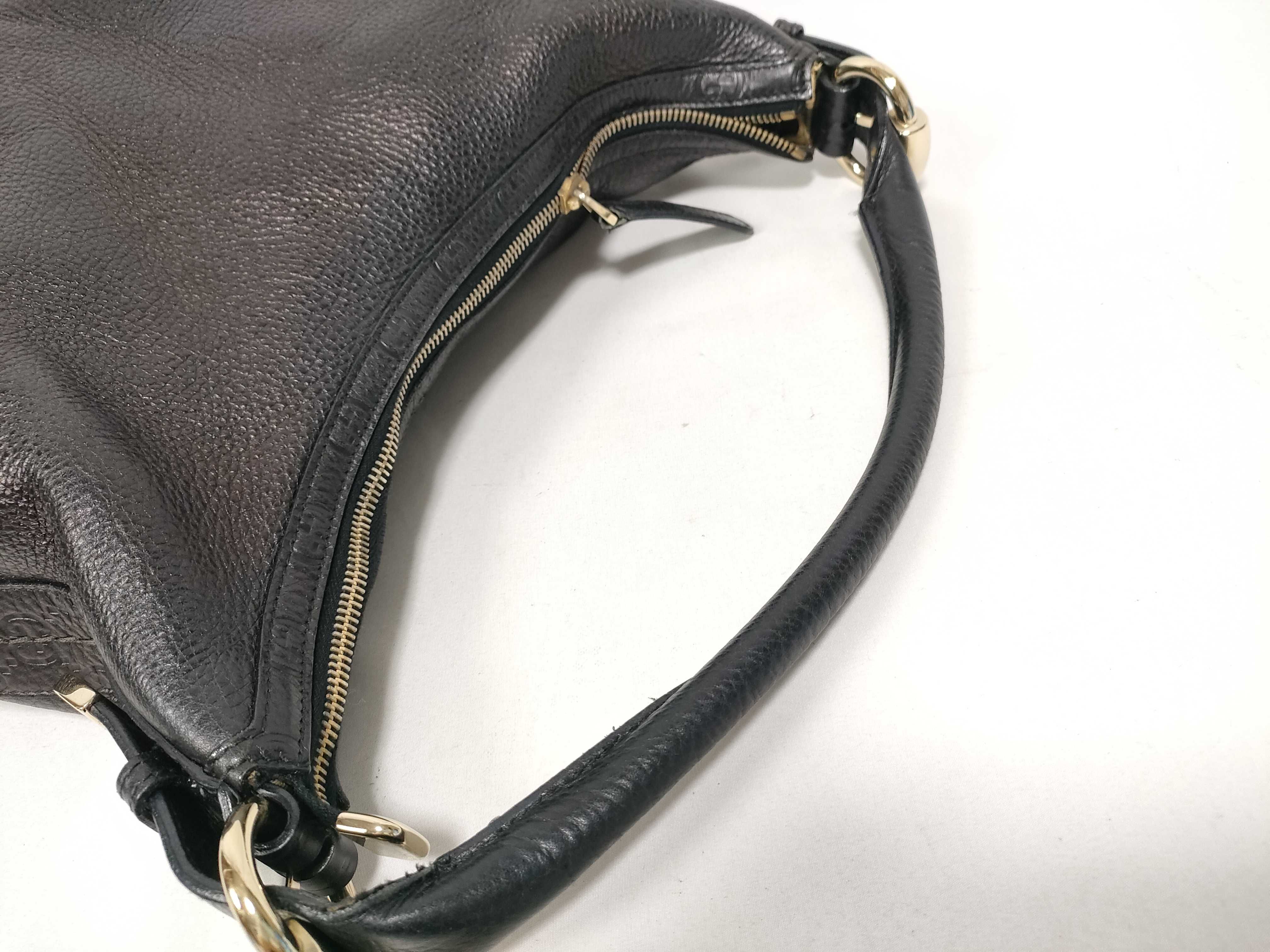 Guccissima Leather One-Shoulder Bag, Black, 181515 (Shoulder Bag) — view 7