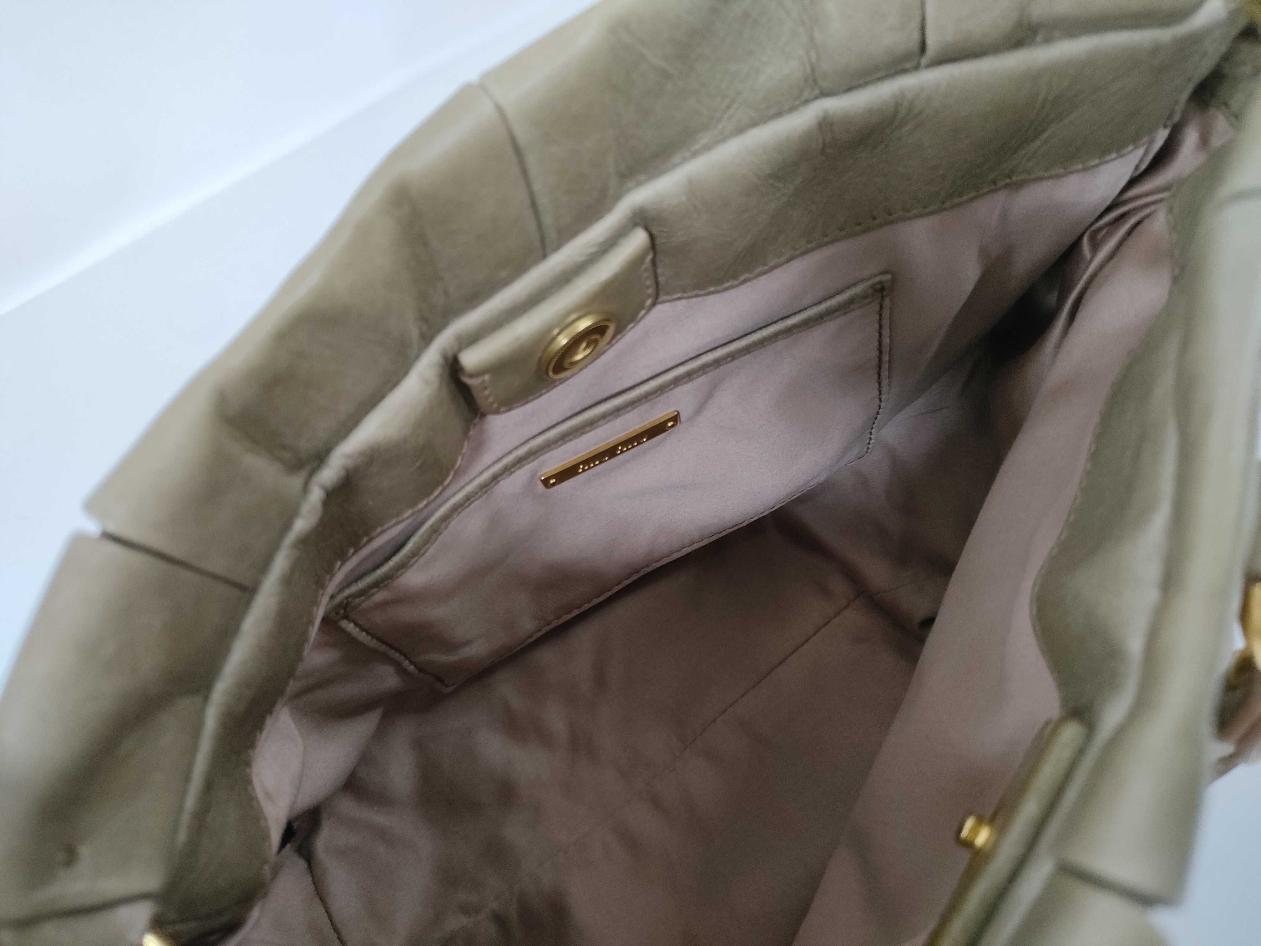 Vitello 2-way Handbag/Shoulder Bag, Beige Handbag — view 11