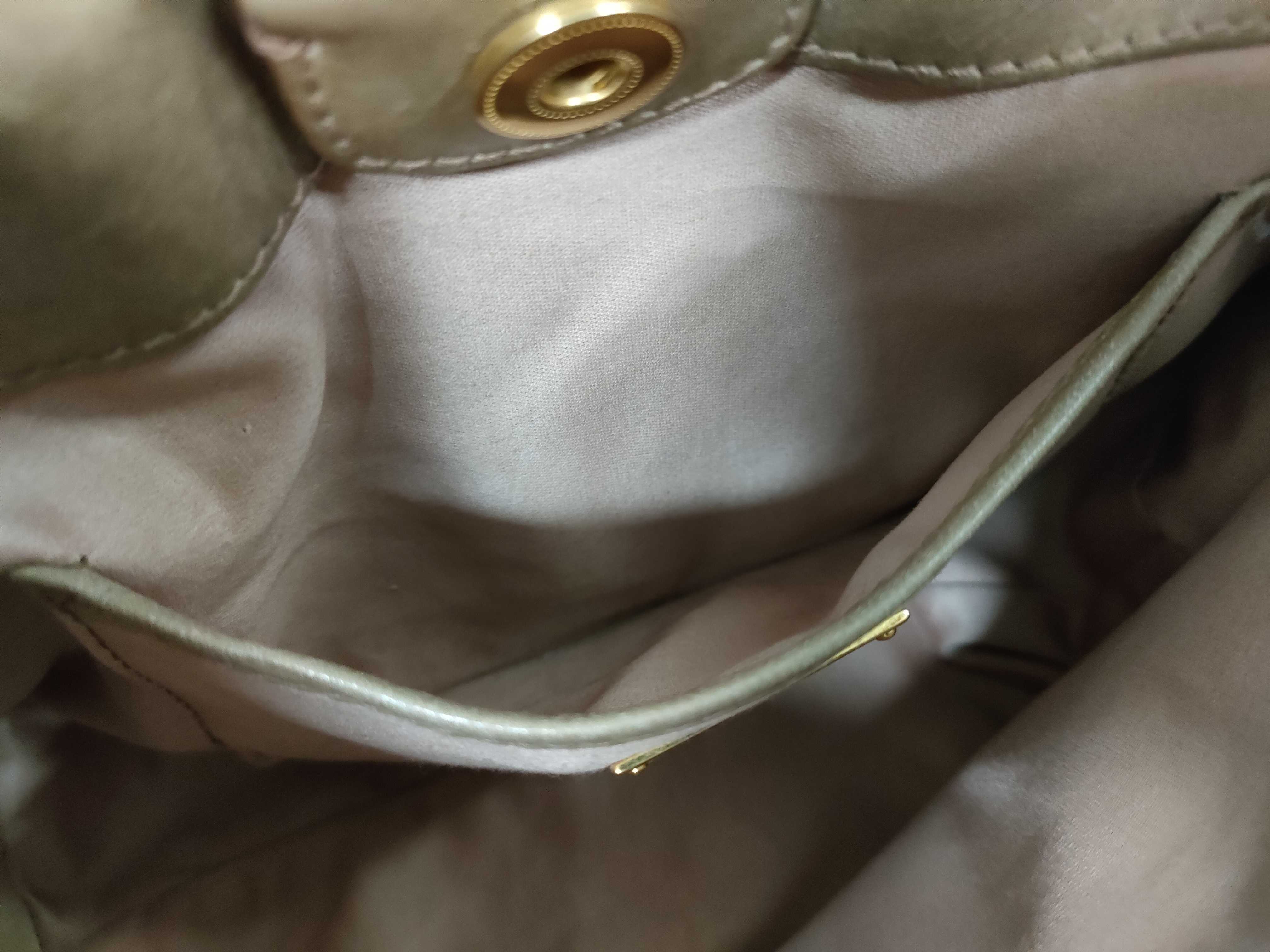 Vitello 2-way Handbag/Shoulder Bag, Beige Handbag — view 12