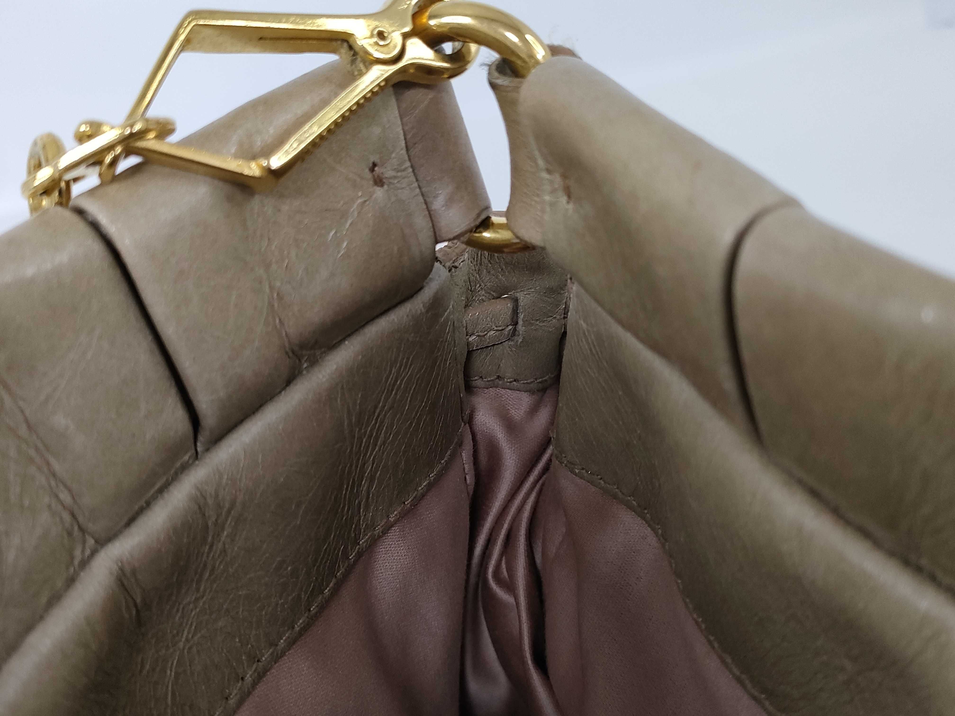 Vitello 2-way Handbag/Shoulder Bag, Beige Handbag — view 14
