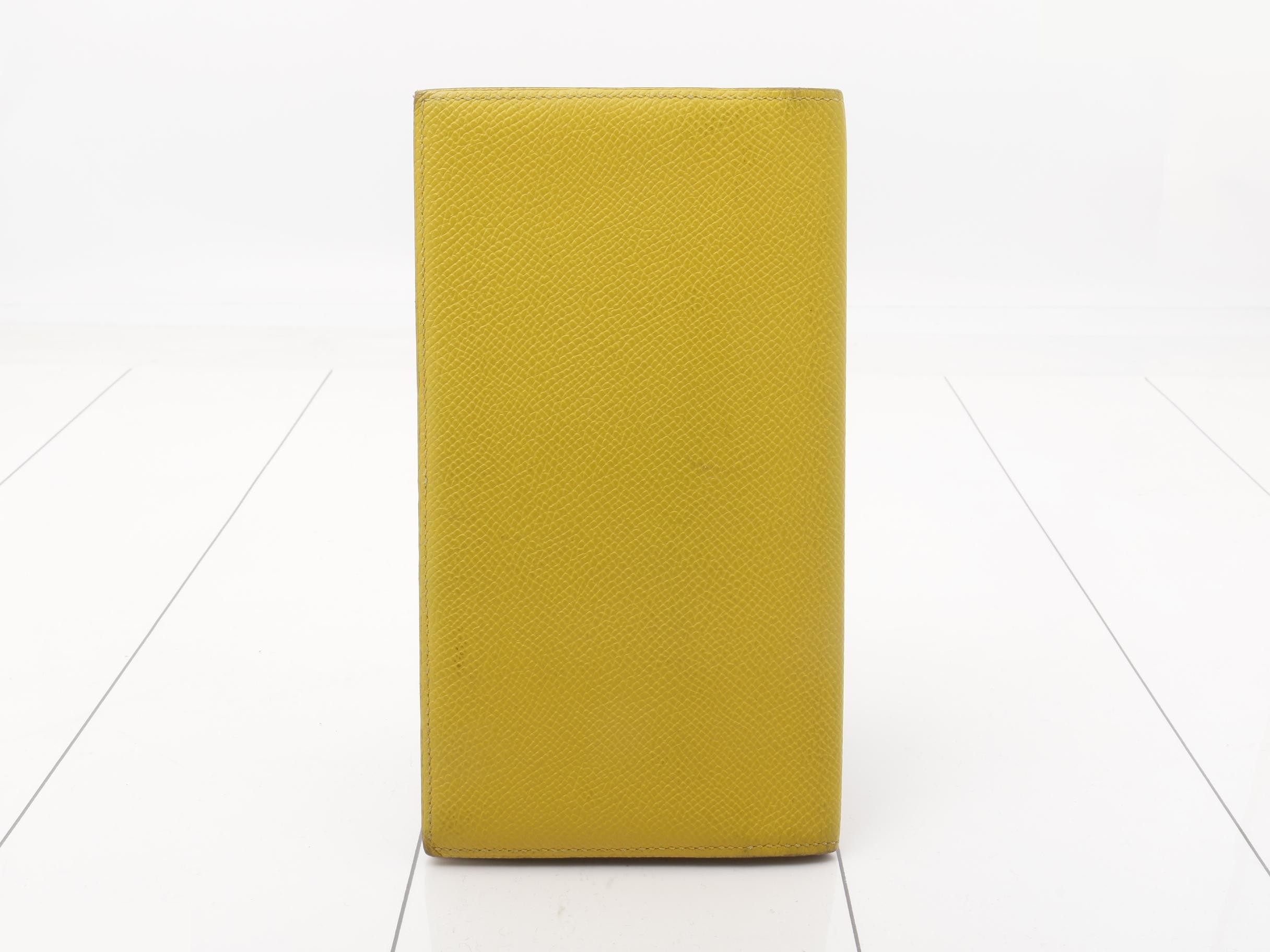bi-fold long wallet, M stamp — view 2