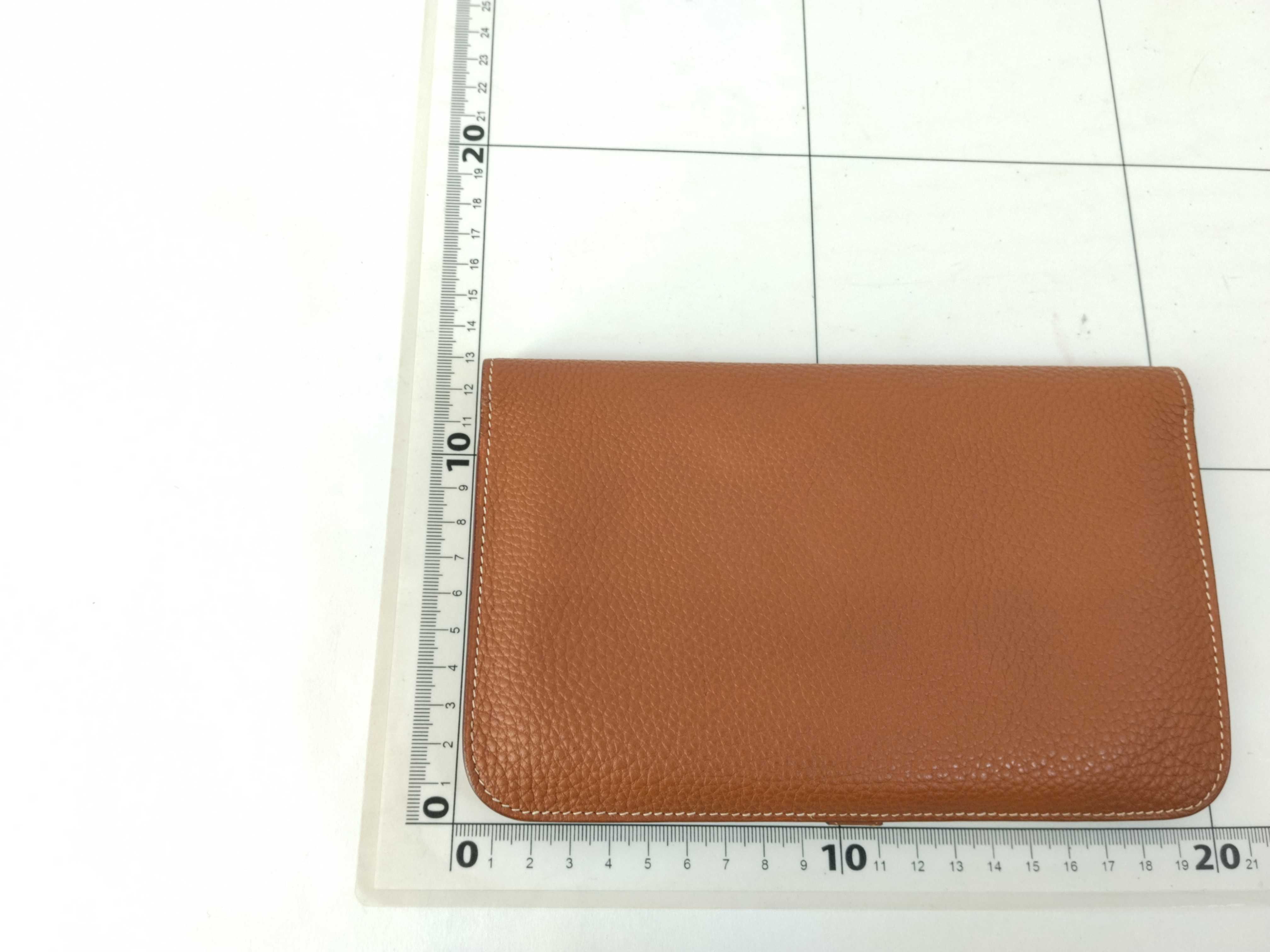 Dogon GM Long Wallet, Leather, Silver Hardware, Stamped — view 2