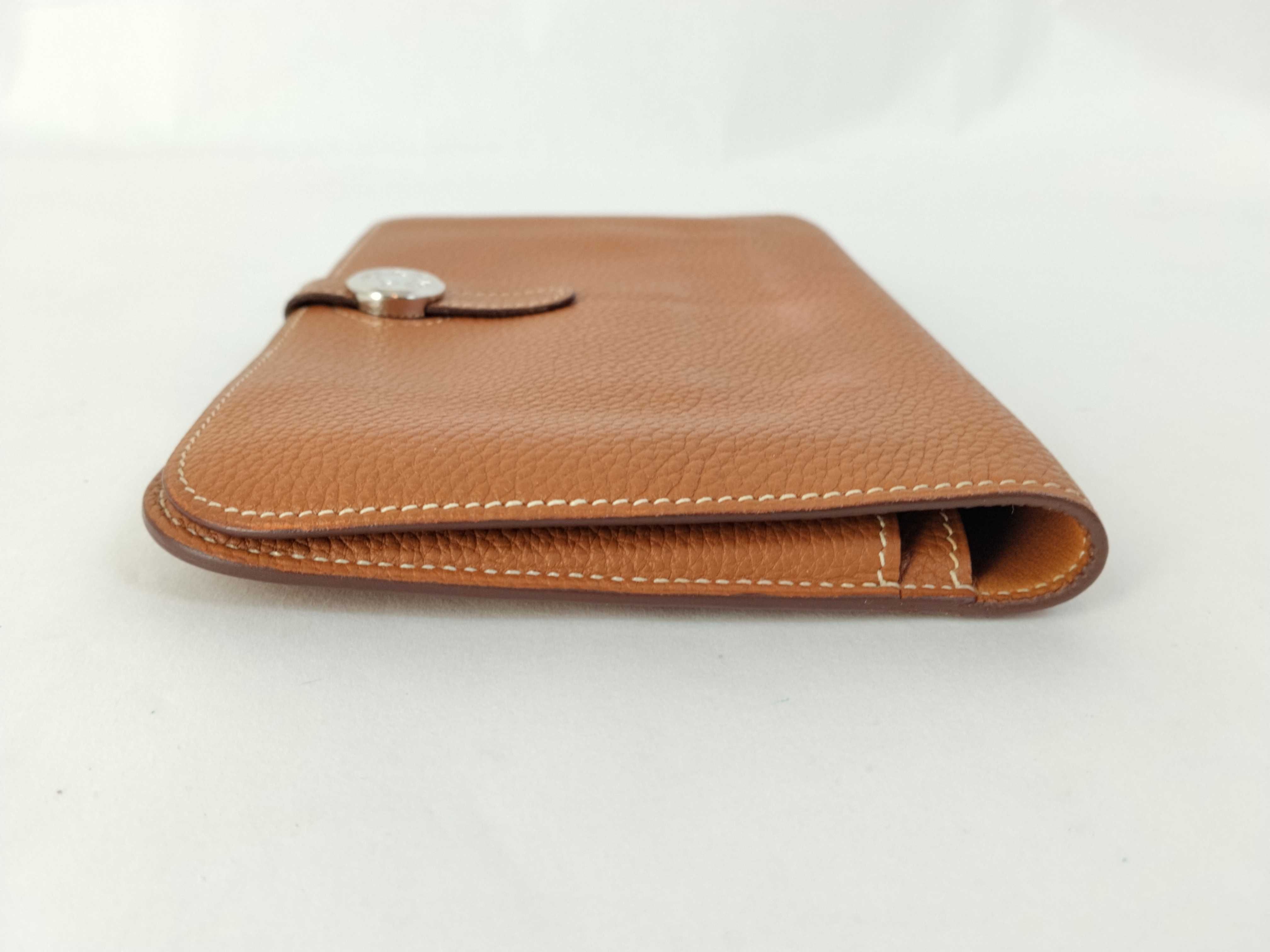 Dogon GM Long Wallet, Leather, Silver Hardware, Stamped — view 5