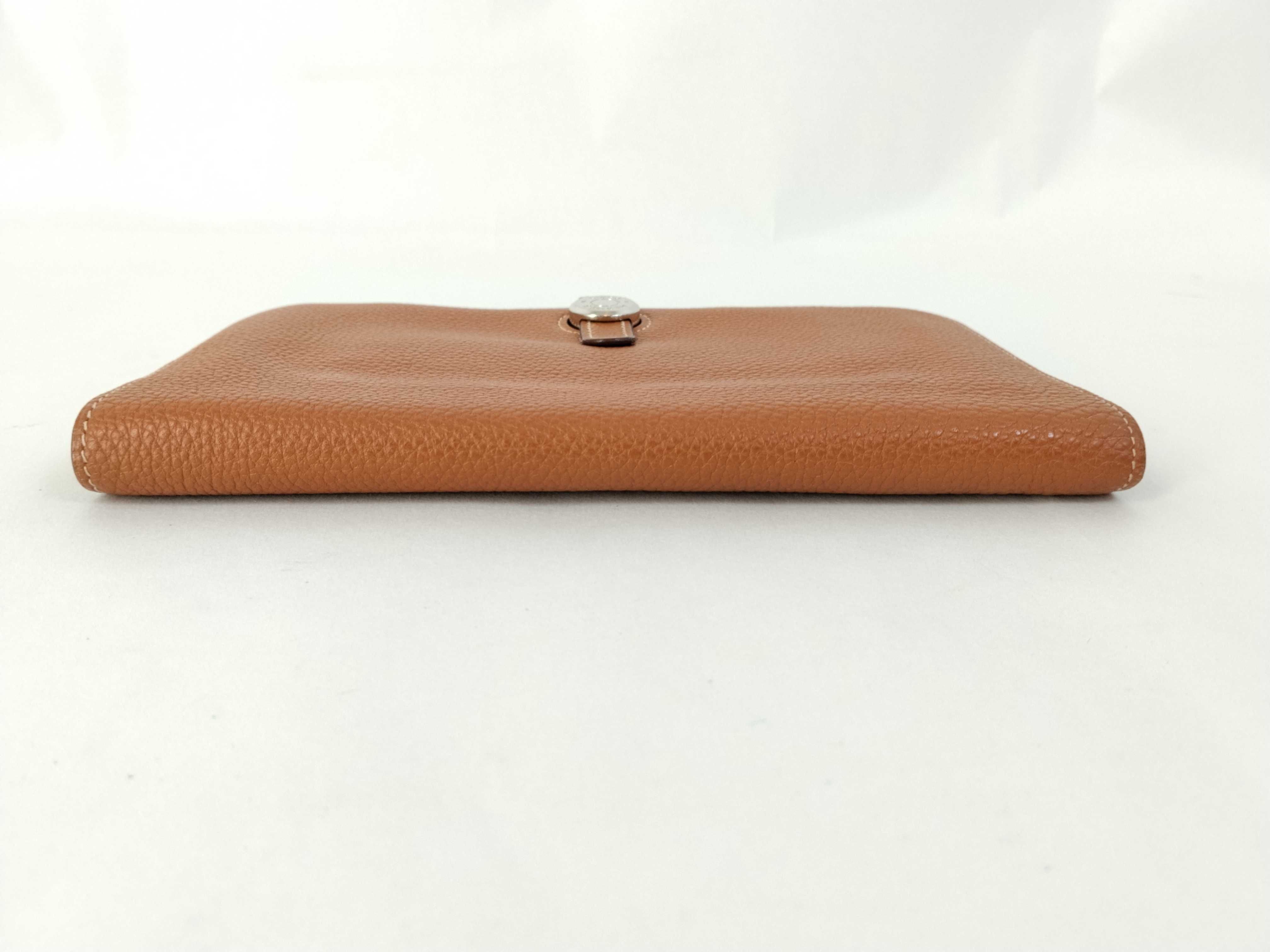 Dogon GM Long Wallet, Leather, Silver Hardware, Stamped — view 6