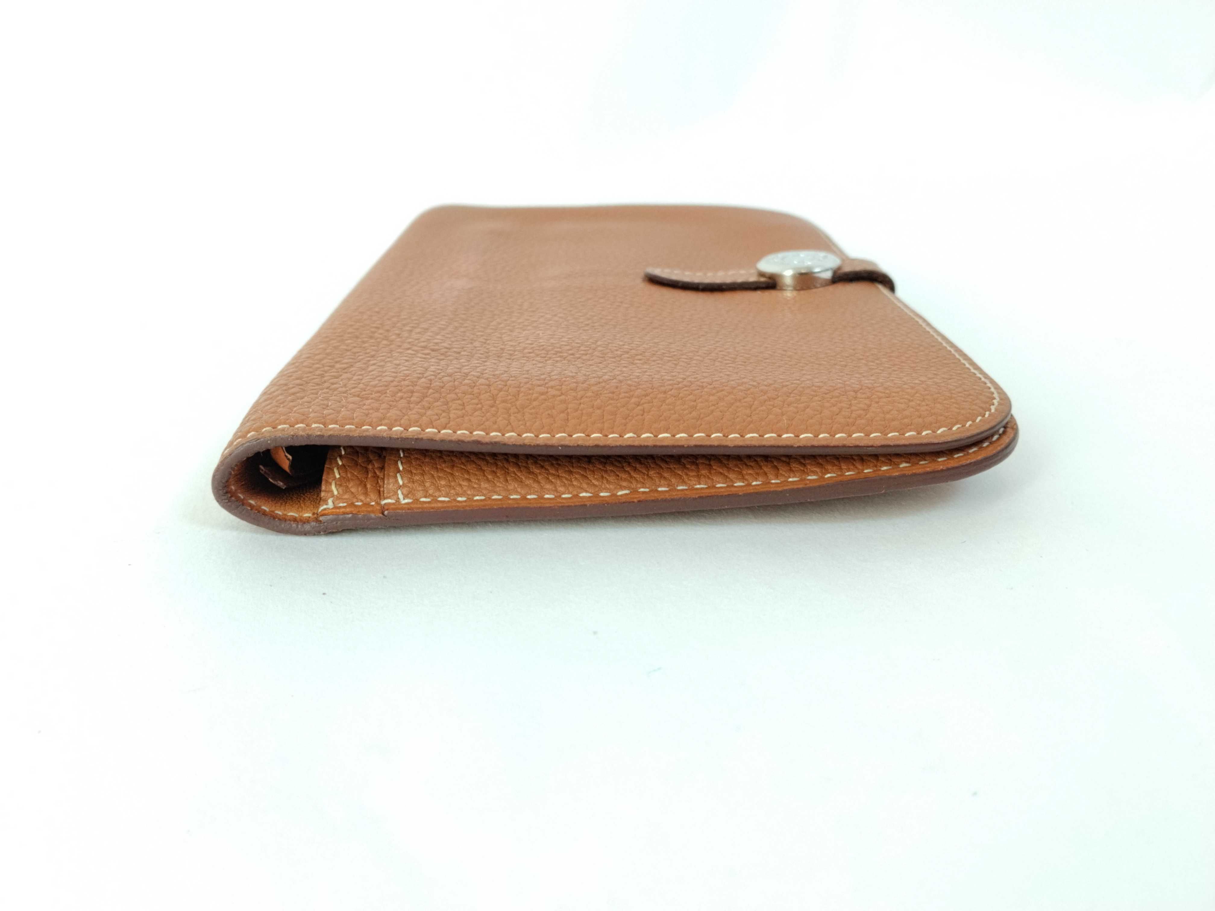Dogon GM Long Wallet, Leather, Silver Hardware, Stamped — view 7