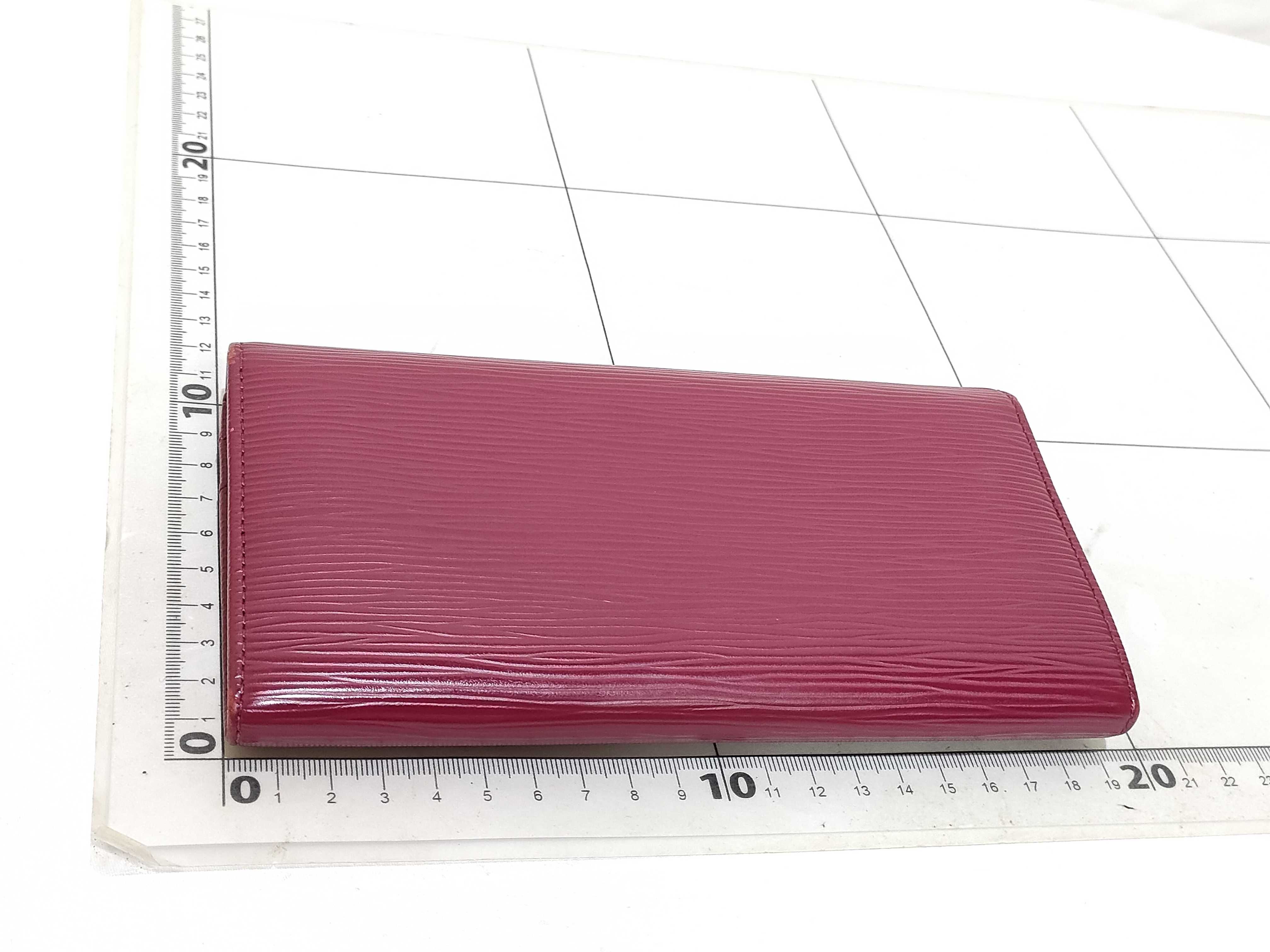 Epi Leather Portefeuille Sarah Burgundy Long Wallet M60317 CA0172 — view 2