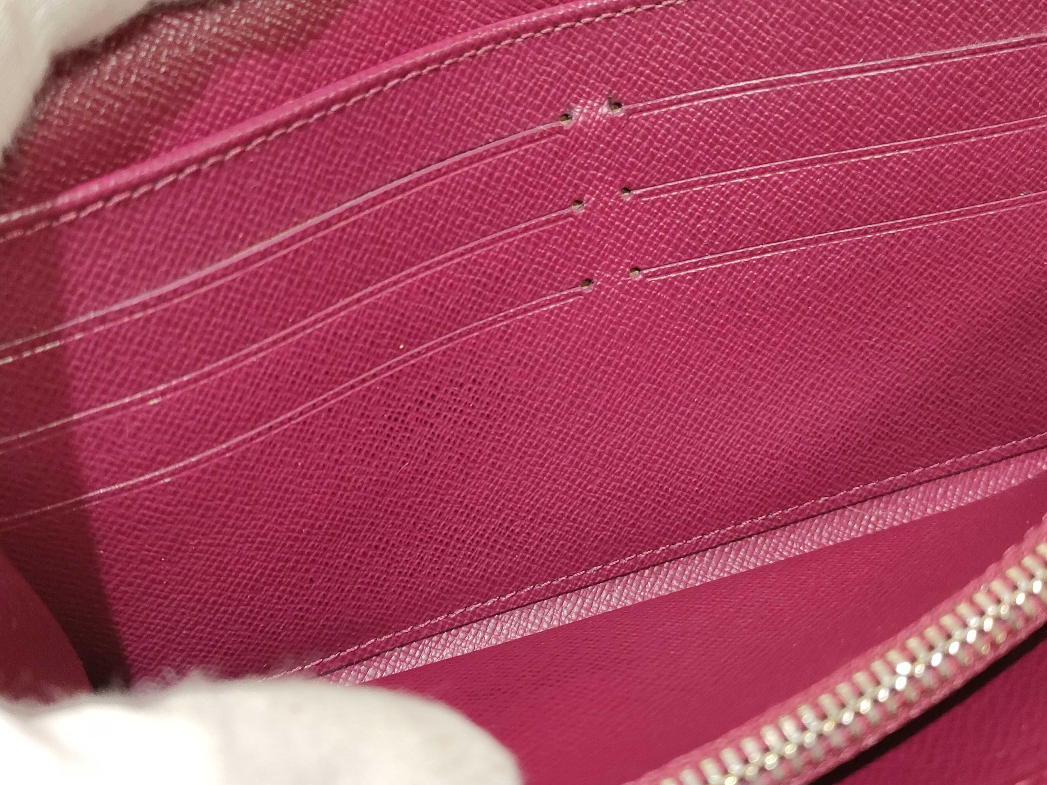 Epi Leather Portefeuille Sarah Burgundy Long Wallet M60317 CA0172 — view 12