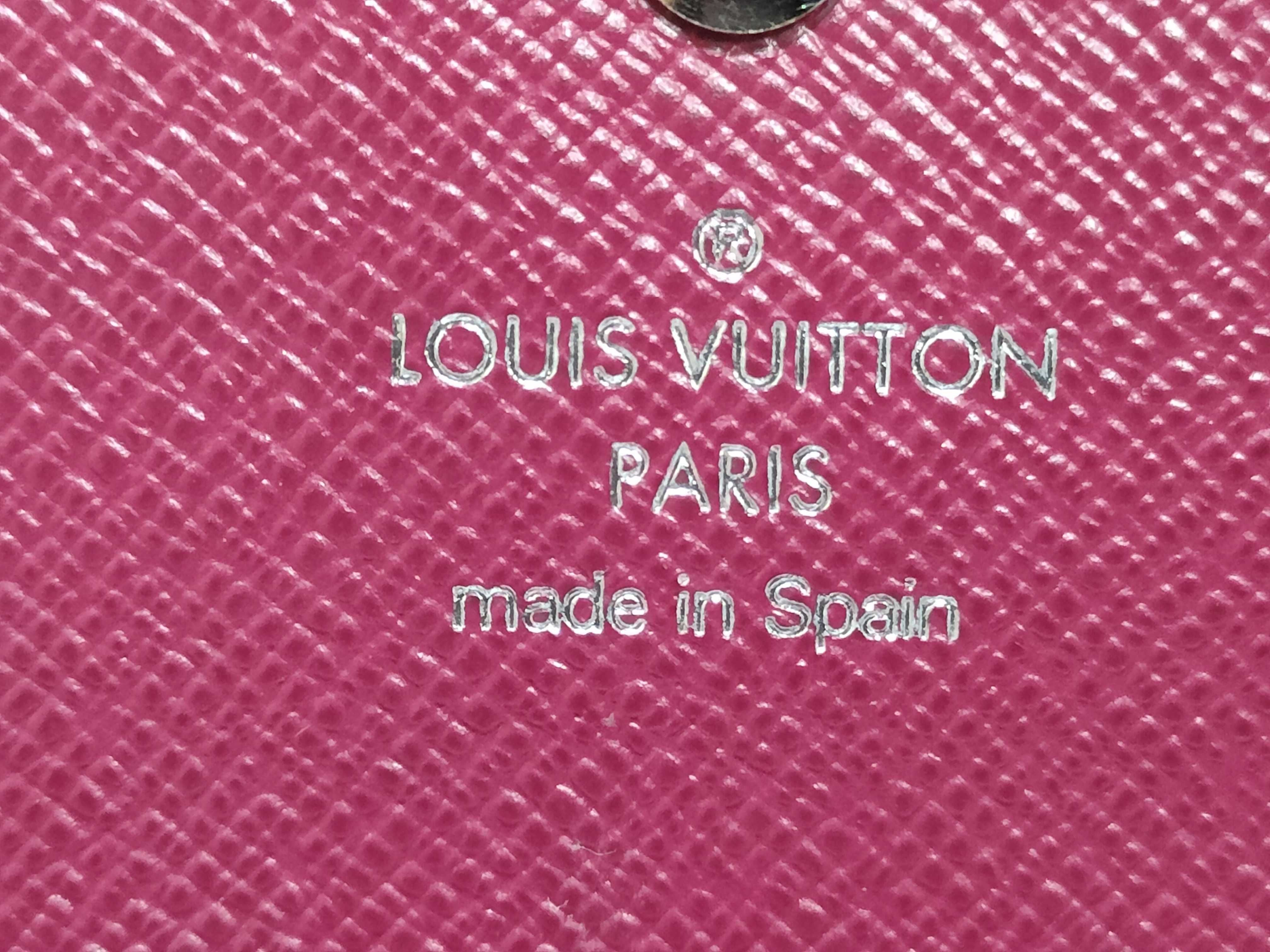 Epi Leather Portefeuille Sarah Burgundy Long Wallet M60317 CA0172 — view 14