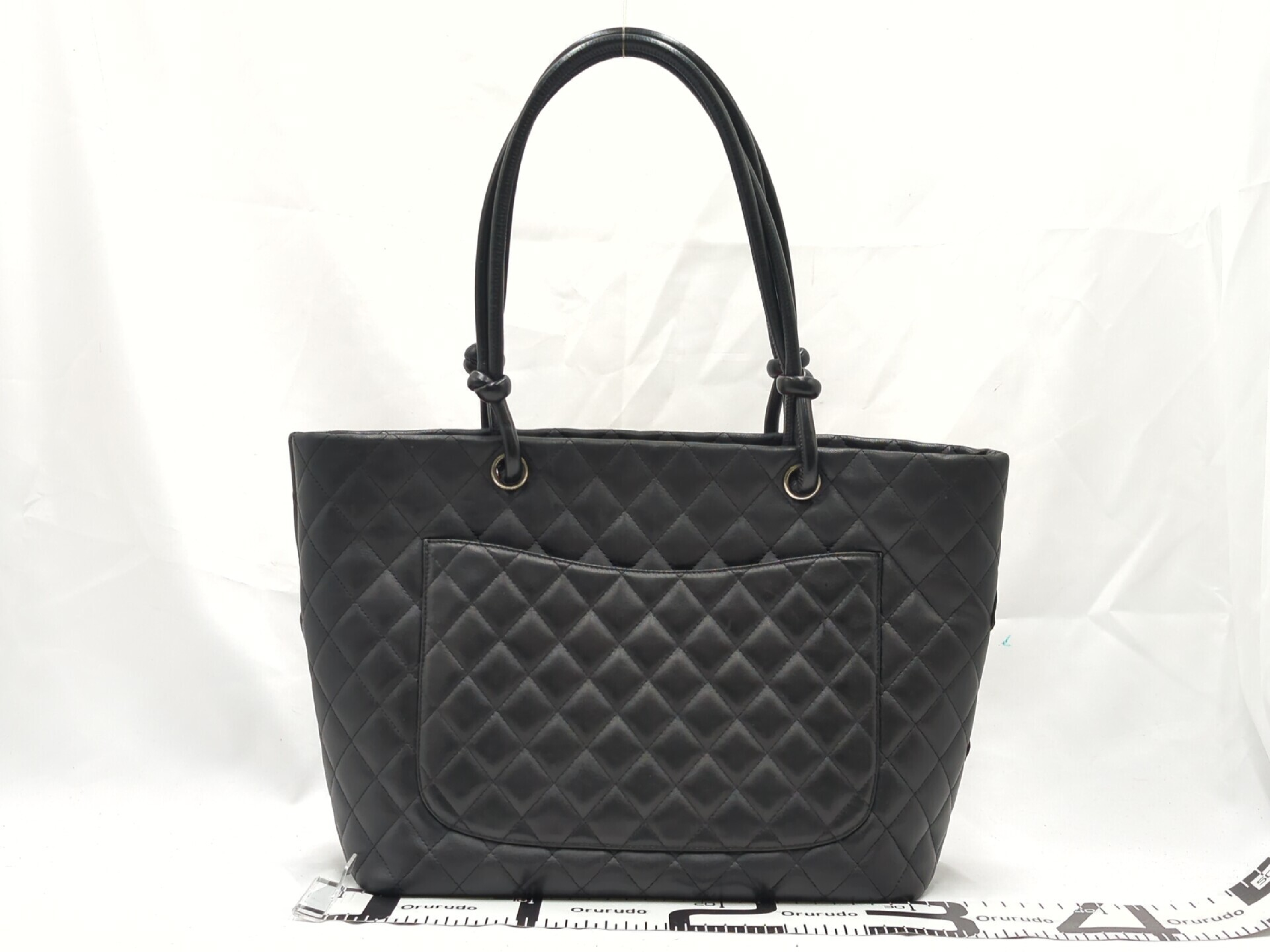 Cambon Large Tote Bag, Black, Series 9 (Tote Bag) — view 2