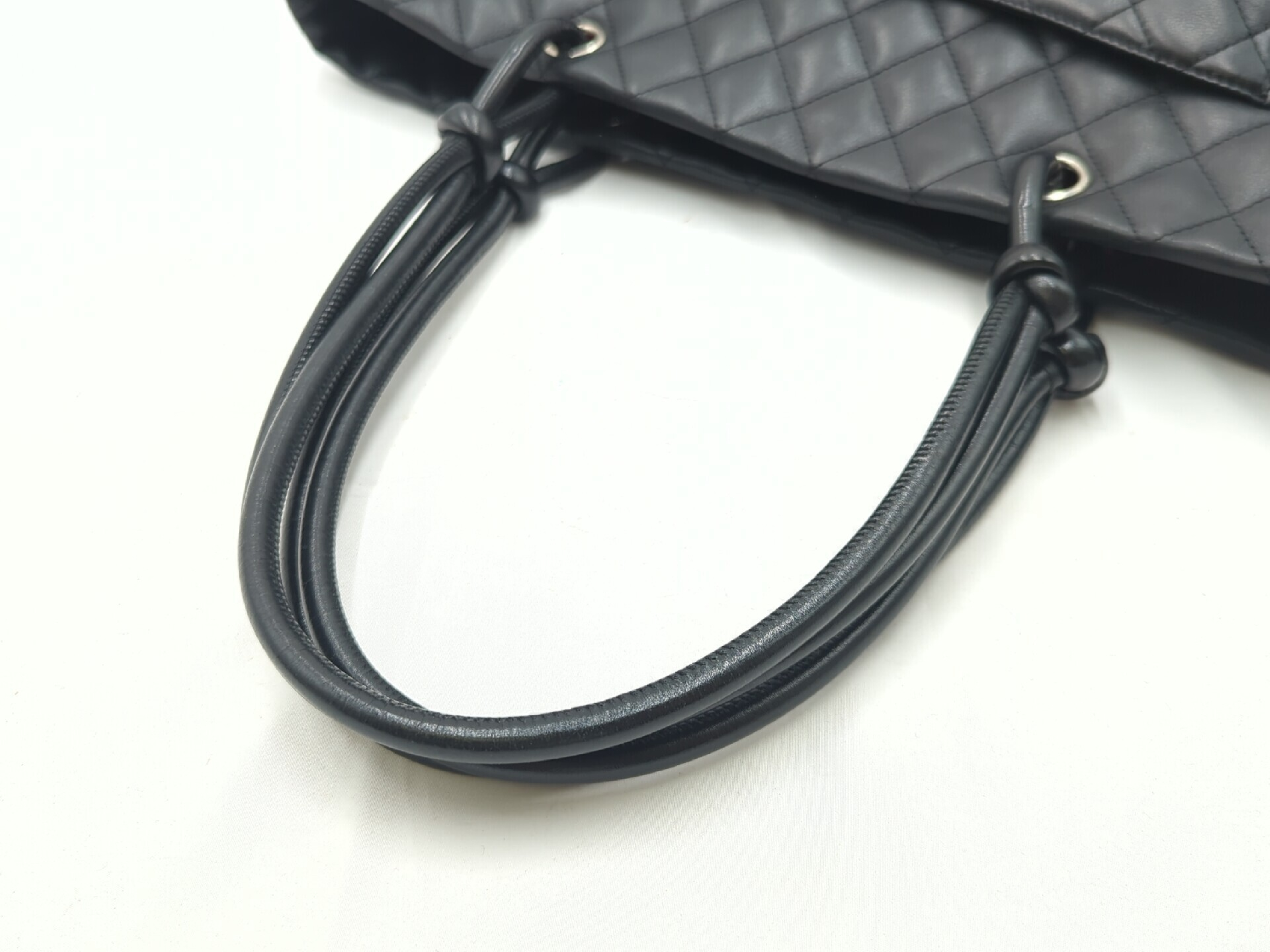 Cambon Large Tote Bag, Black, Series 9 (Tote Bag) — view 7
