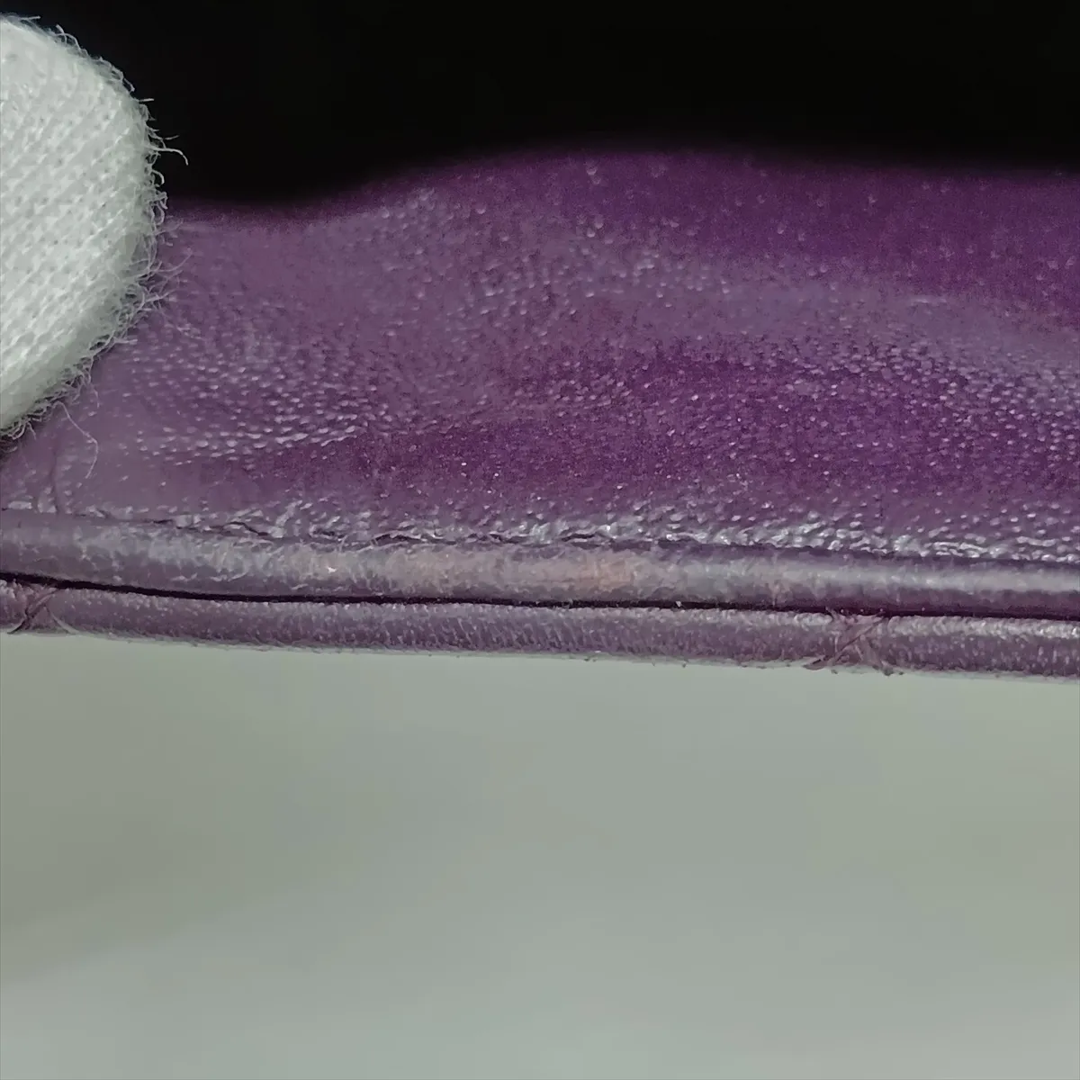 Mini Matelassé 20 Lambskin Single Flap Single Chain Bag, Purple, Gold Hardware, A69900 — view 13