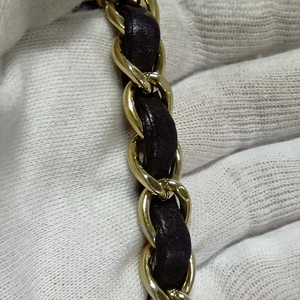 Mini Matelassé 20 Lambskin Single Flap Single Chain Bag, Purple, Gold Hardware, A69900 — view 15