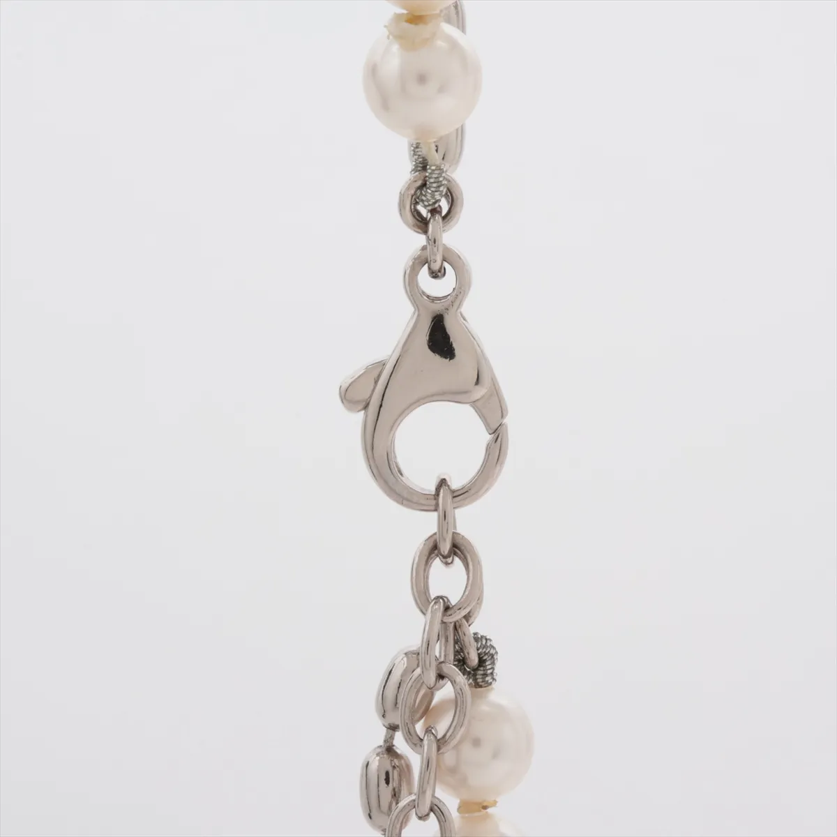 M01781 Pearl Fusion Necklace TE5203 Necklace Metal x Faux Pearl Silver — view 4
