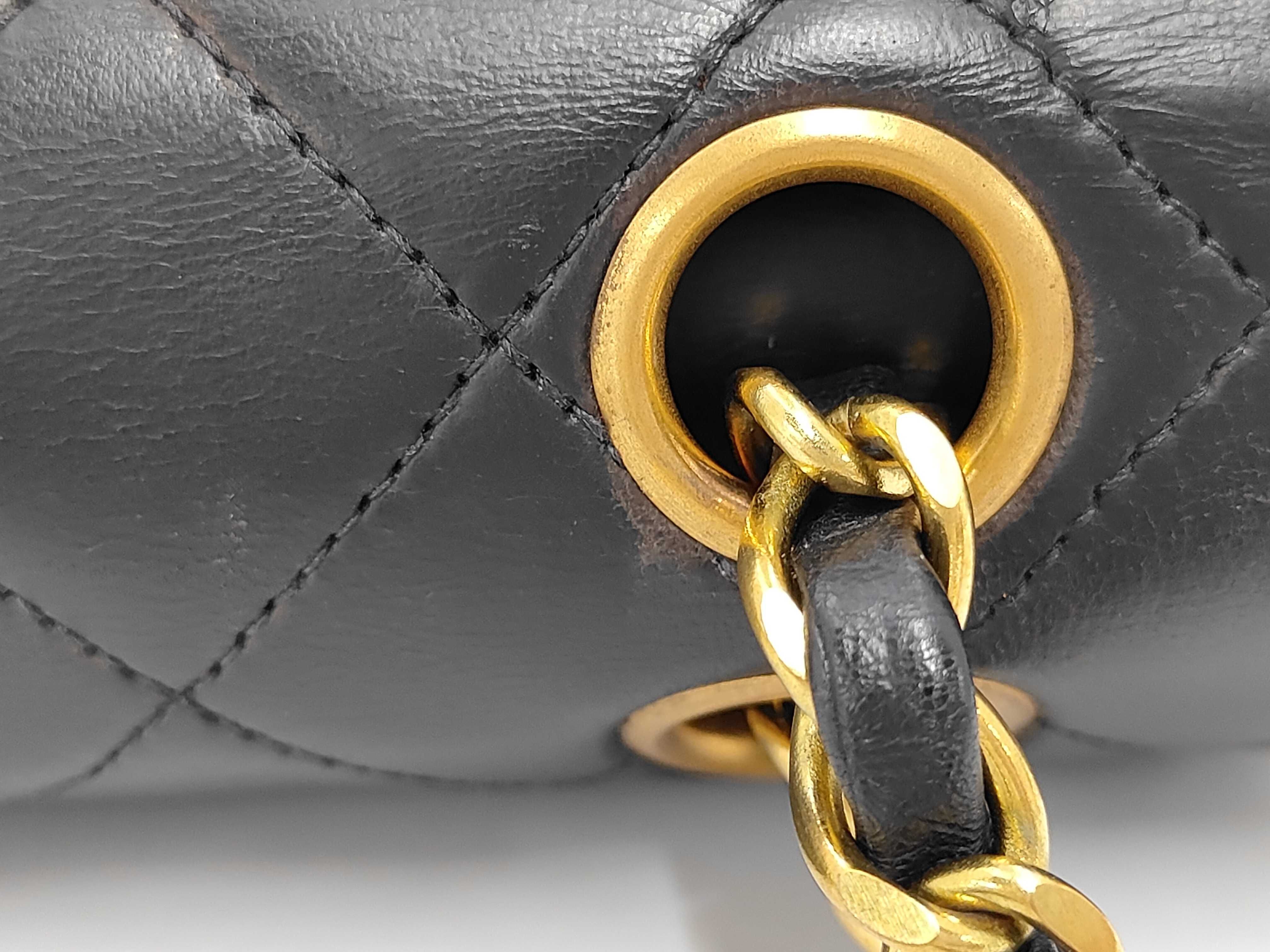 Matelassé 23 Double Flap Double Chain Lambskin Shoulder Bag — view 12