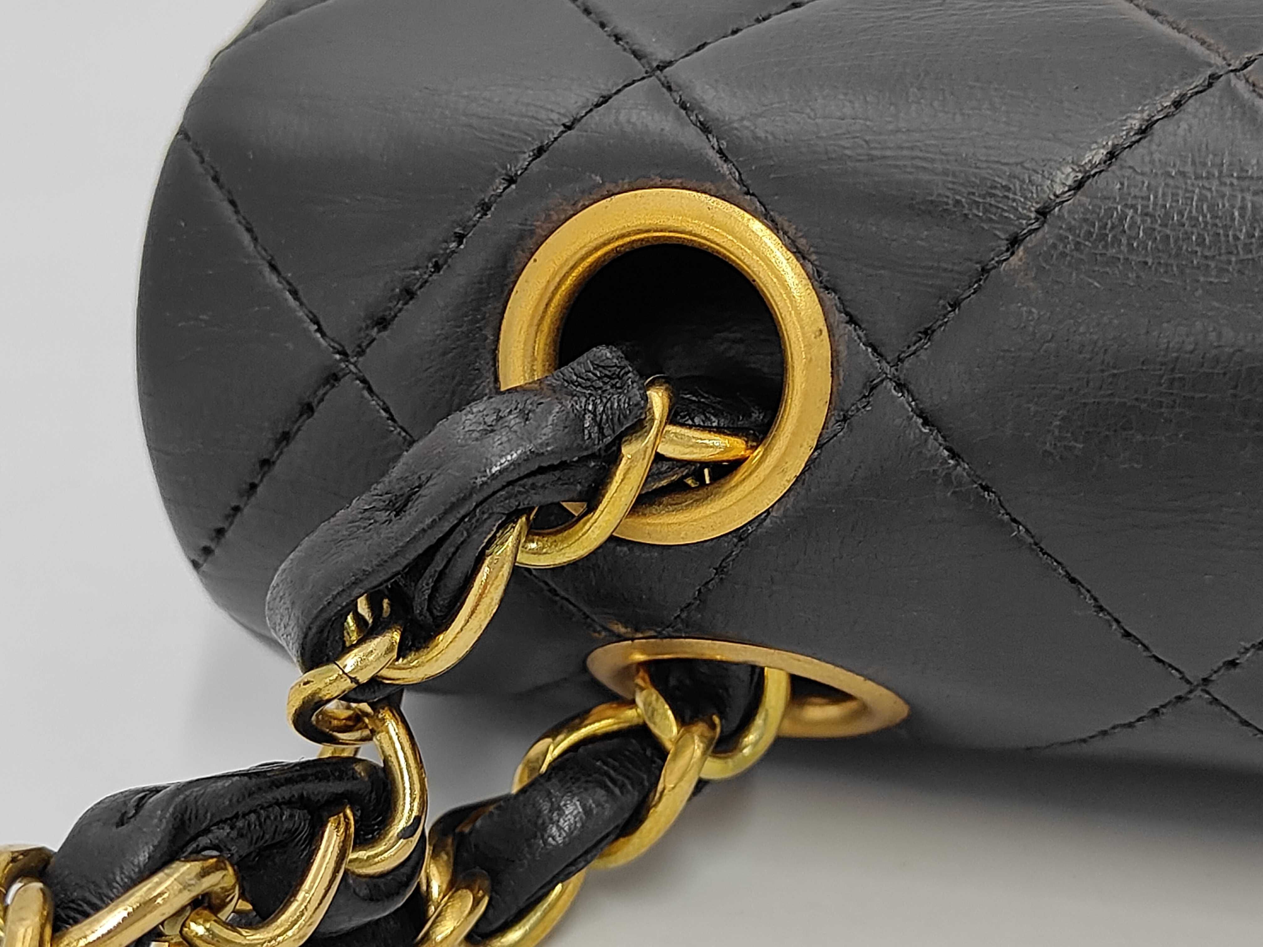 Matelassé 23 Double Flap Double Chain Lambskin Shoulder Bag — view 6