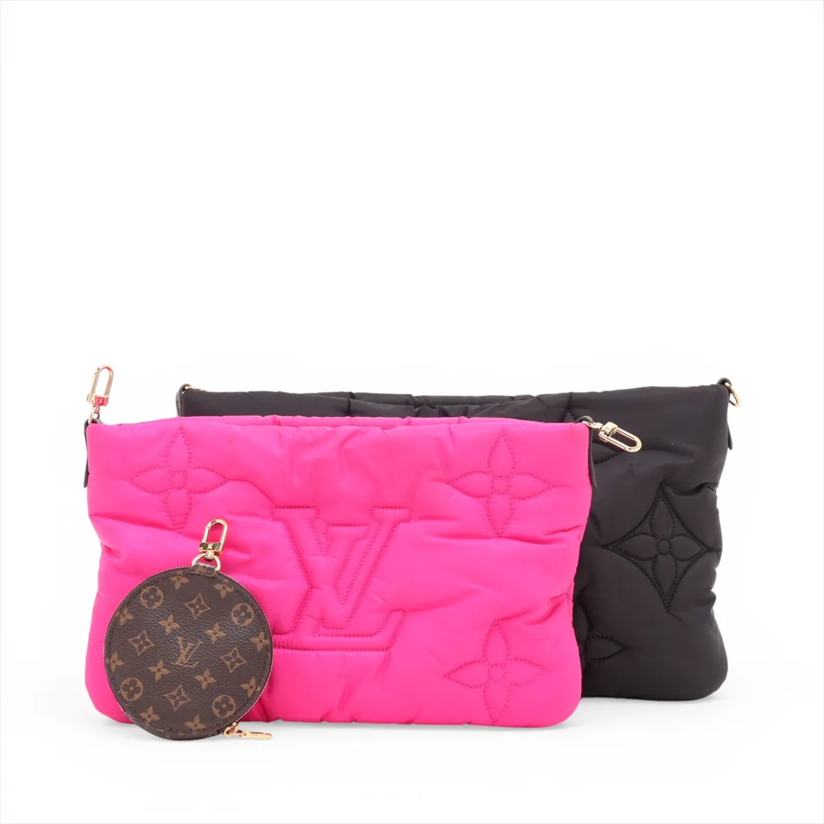 LV Pillow Maxi Multi Pochette Accessoires M58980 Black x Pink — view 2