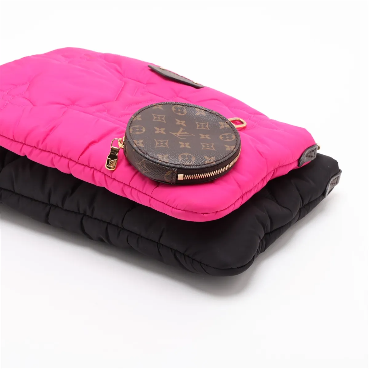 LV Pillow Maxi Multi Pochette Accessoires M58980 Black x Pink — view 5