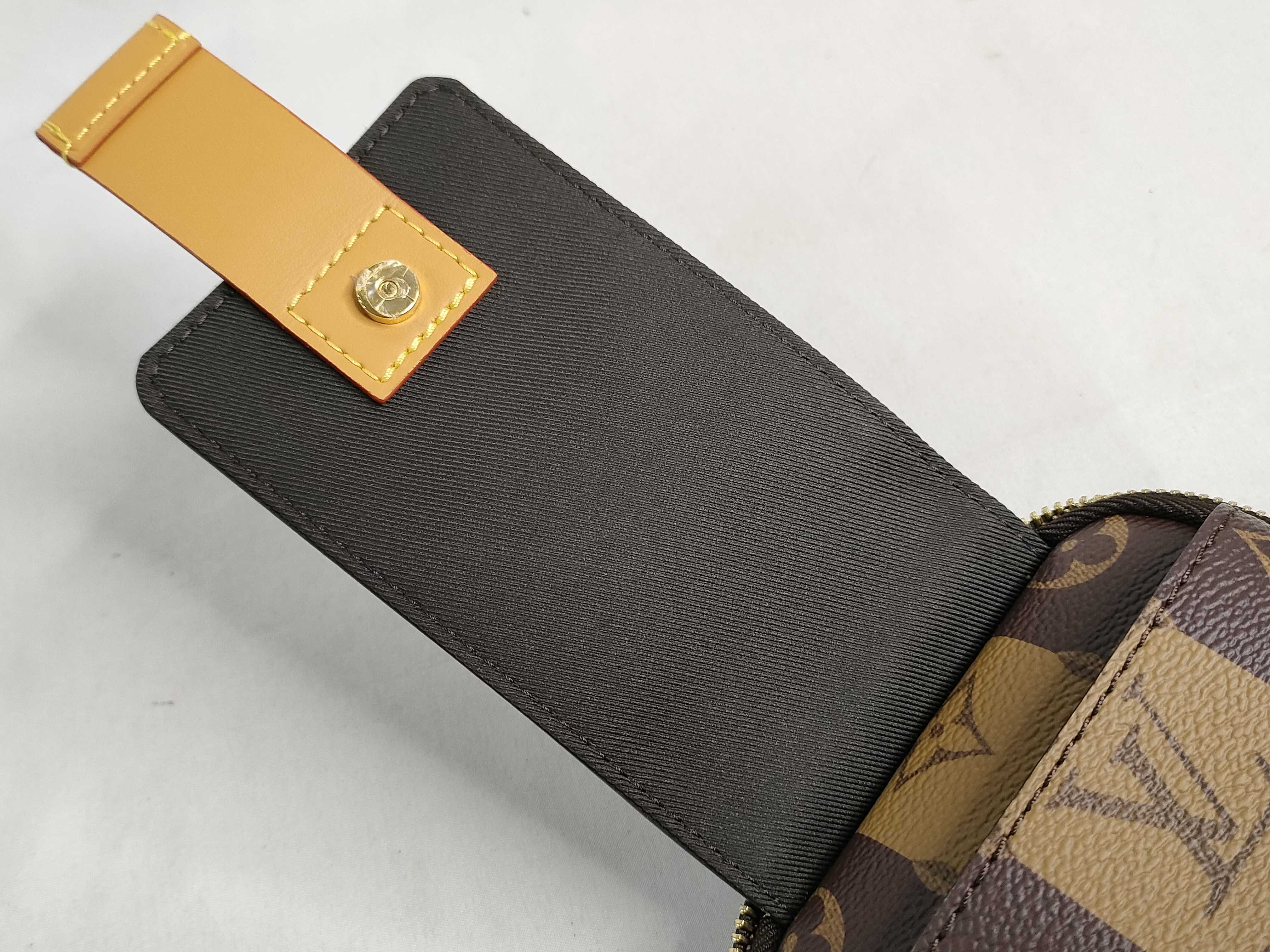 Monogram Louis Vuitton M81005 Double Phone Pouch Monogram Multi Pochette Shoulder Bag — view 13
