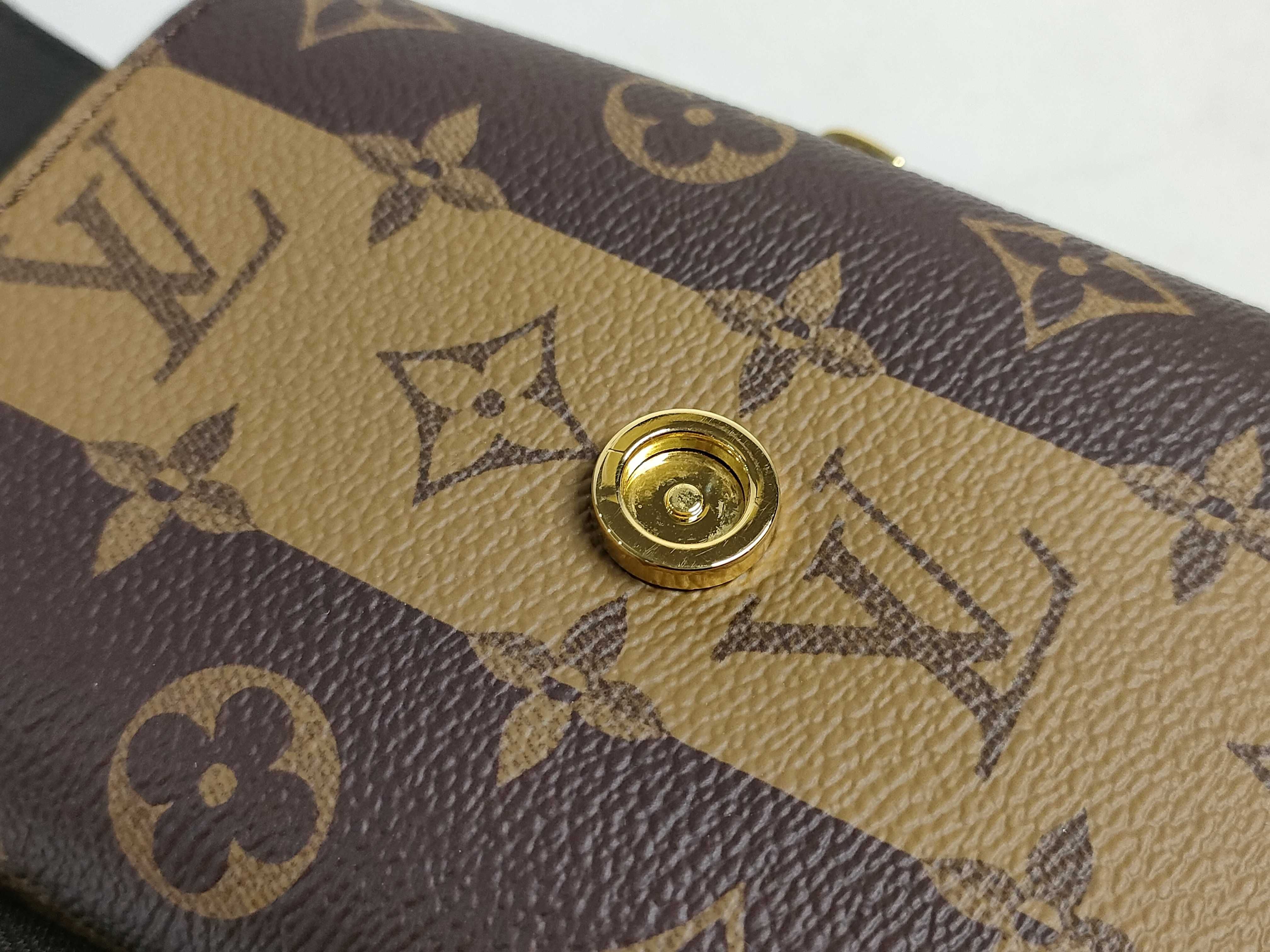 Monogram Louis Vuitton M81005 Double Phone Pouch Monogram Multi Pochette Shoulder Bag — view 14