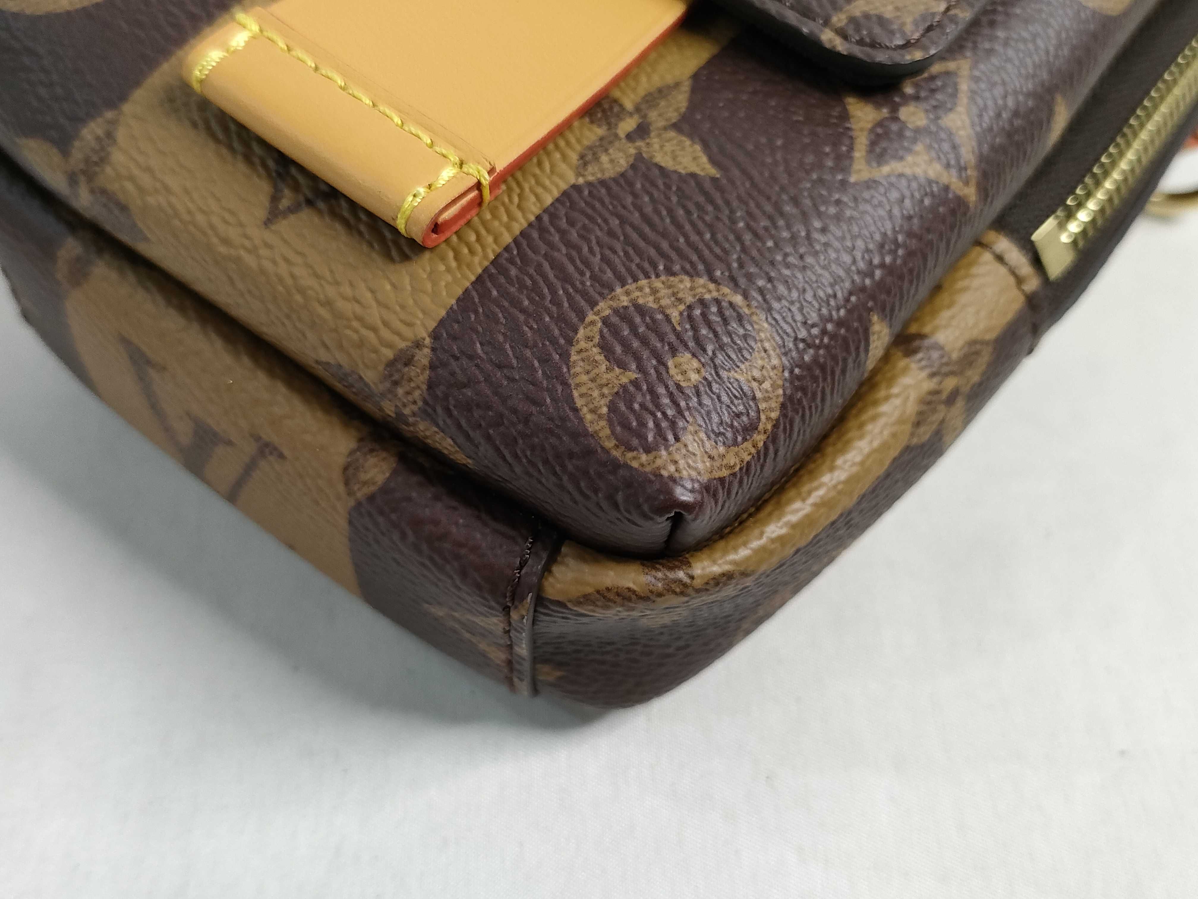 Monogram Louis Vuitton M81005 Double Phone Pouch Monogram Multi Pochette Shoulder Bag — view 6