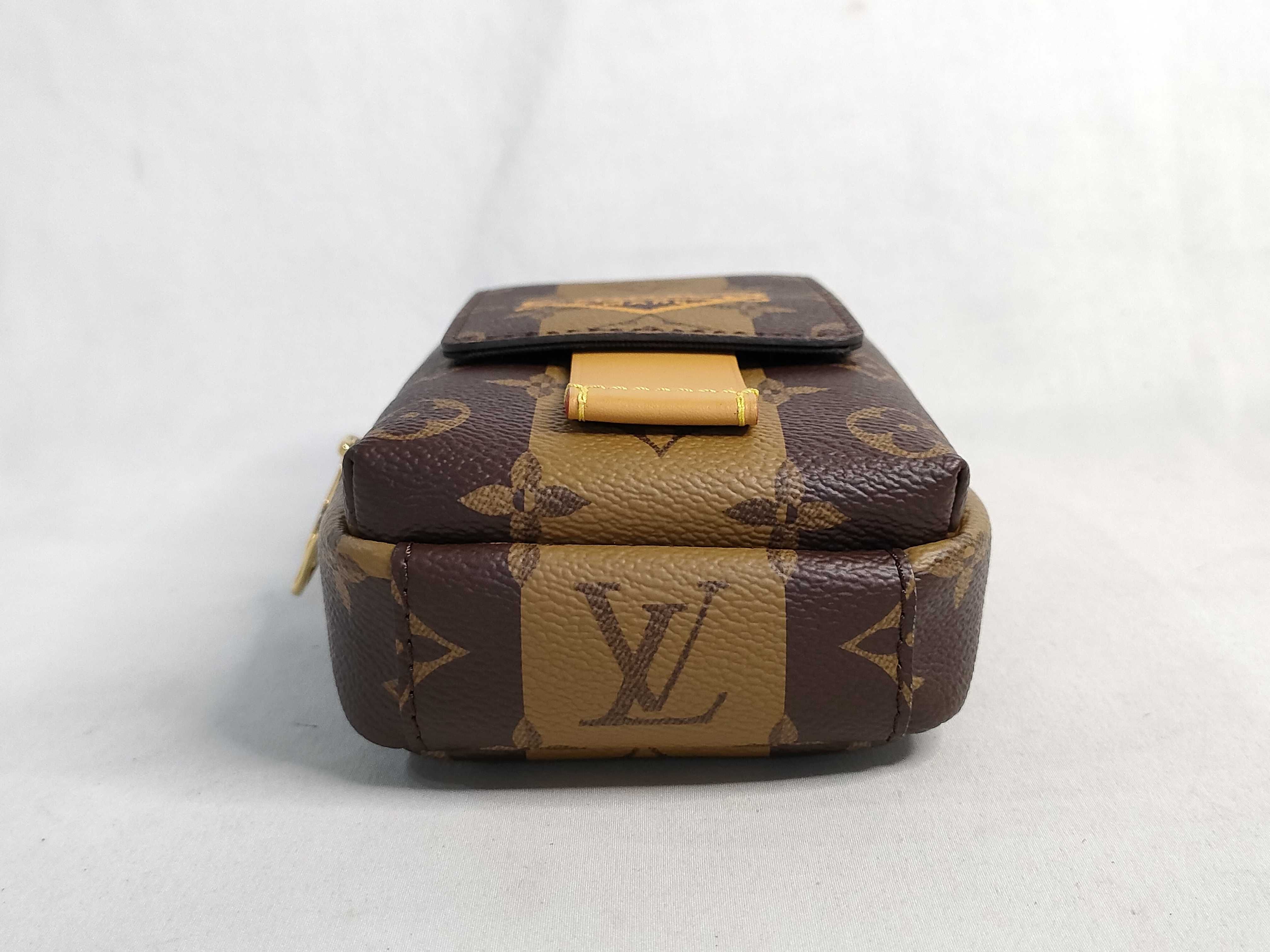 Monogram Louis Vuitton M81005 Double Phone Pouch Monogram Multi Pochette Shoulder Bag — view 7